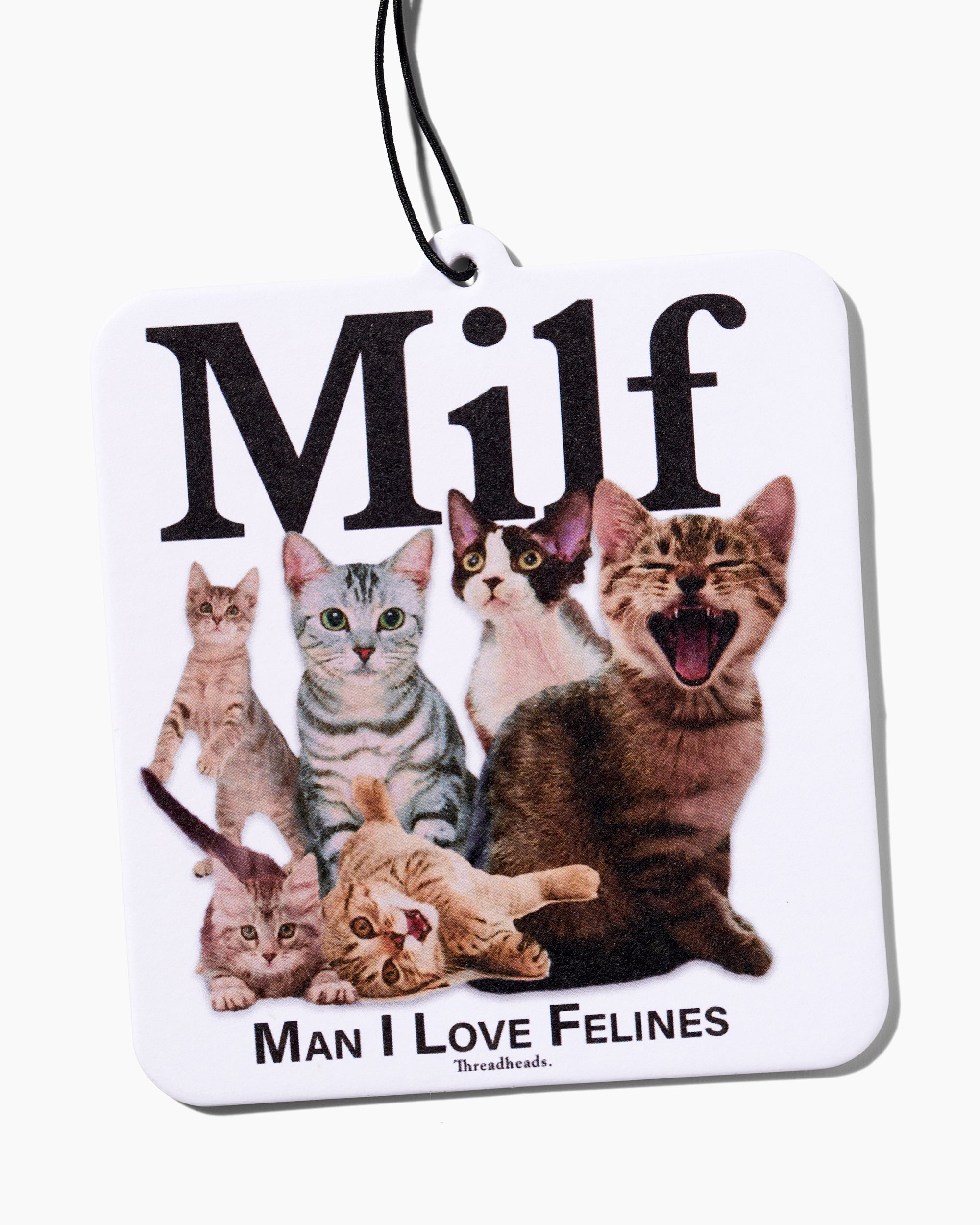 Man I Love Felines Air Freshener | Car Air Fresheners | Threadheads