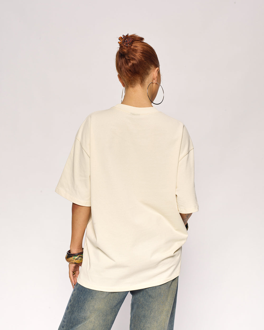 Oversized Tee 4 Pack: Powder Blue, Lilac, Natural, Brown