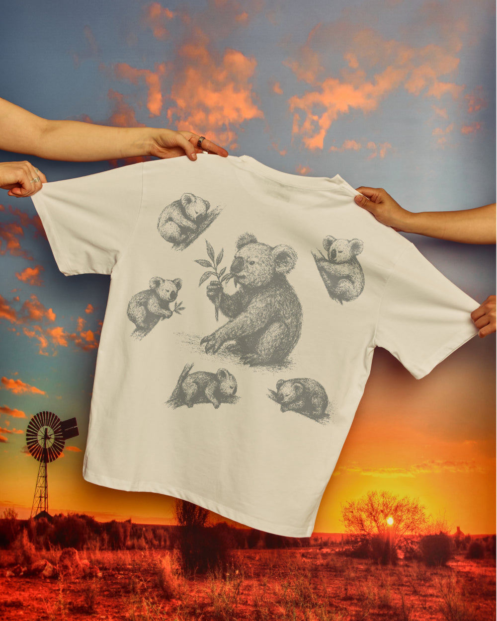 Eat Sleep Repeat Oversized Tee Online Australia