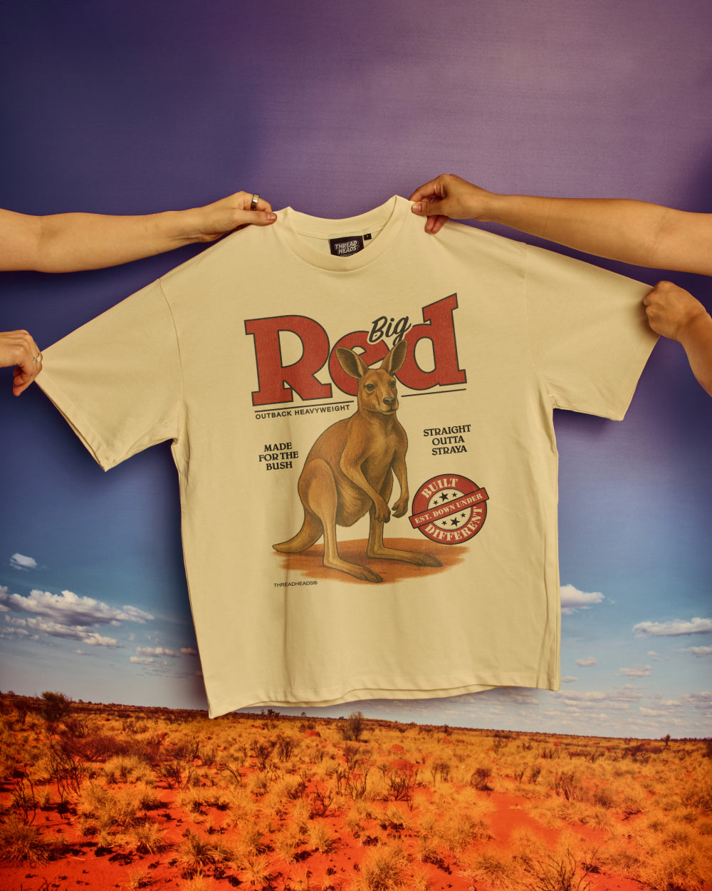 Big Red Outback Heavyweight Oversized Tee Online Australia