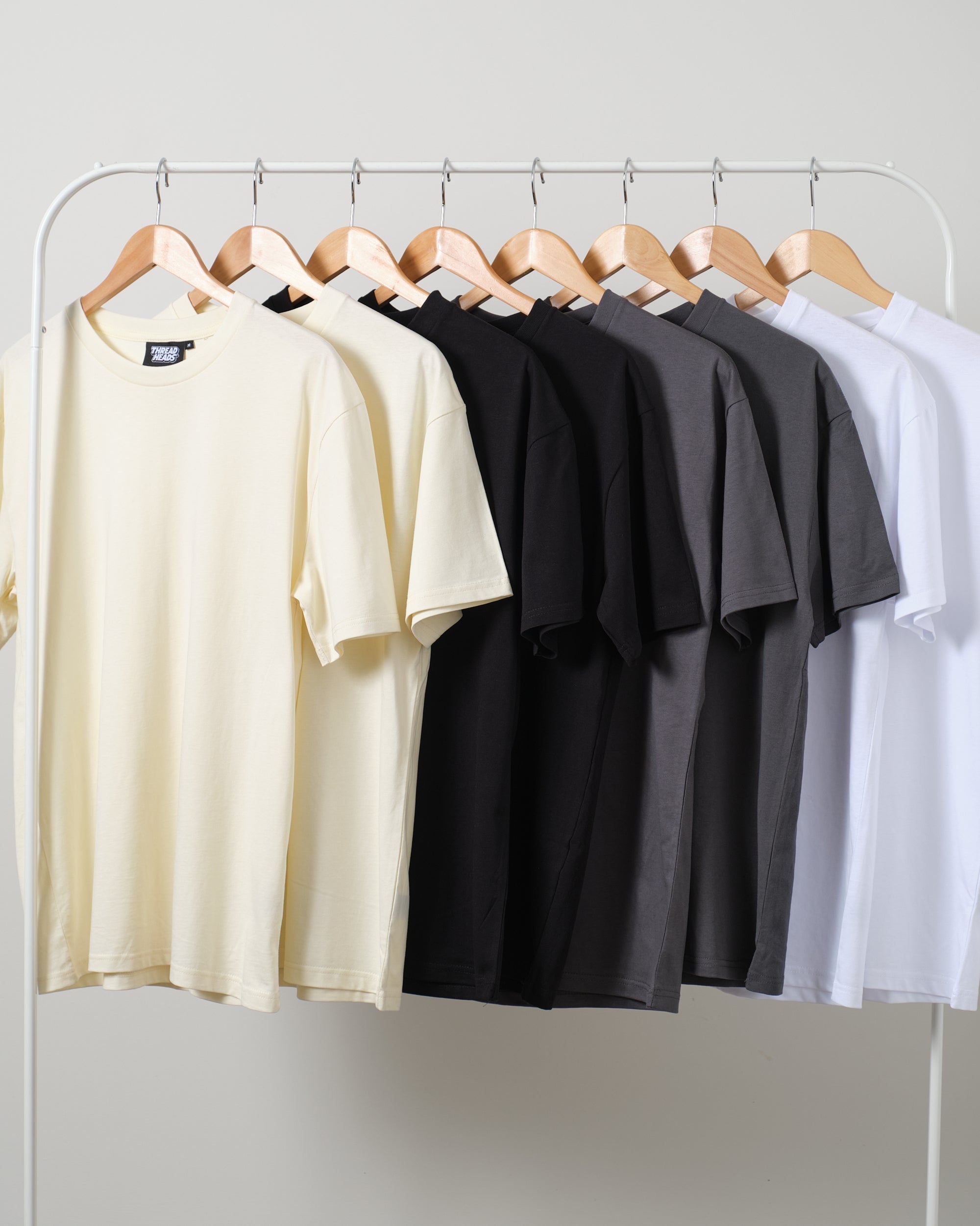 Classic Tee 8 Pack: Natural, Black, Charcoal, White Australia Online