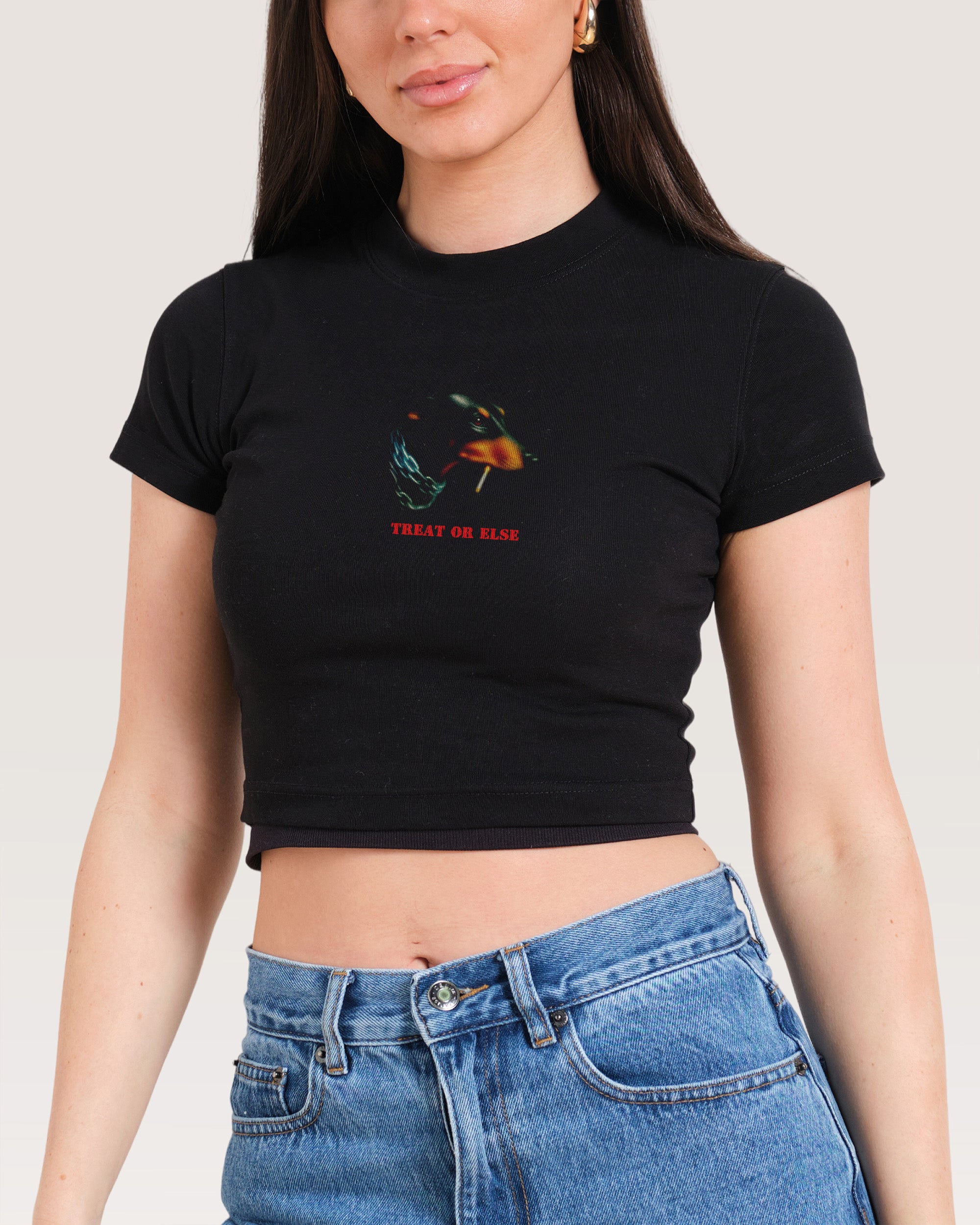 Treat or Else Baby Tee Australia Threadheads Online