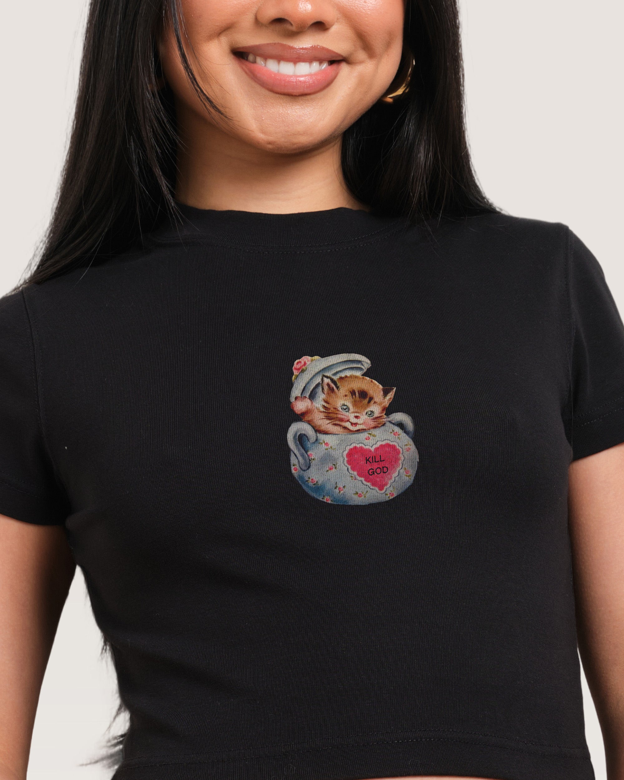 Kill God Black Baby Tee