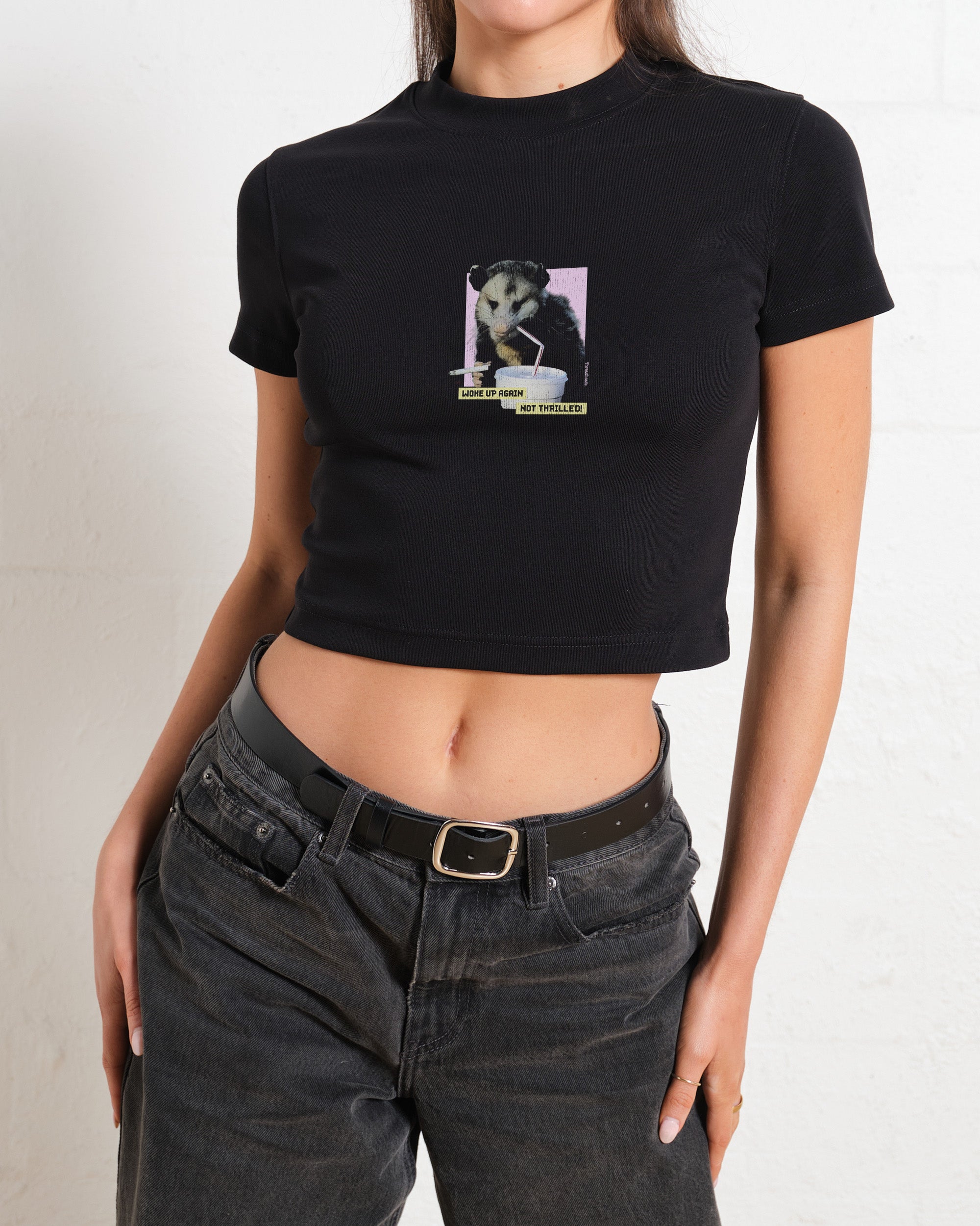 No Thinking Classic White Baby Tee