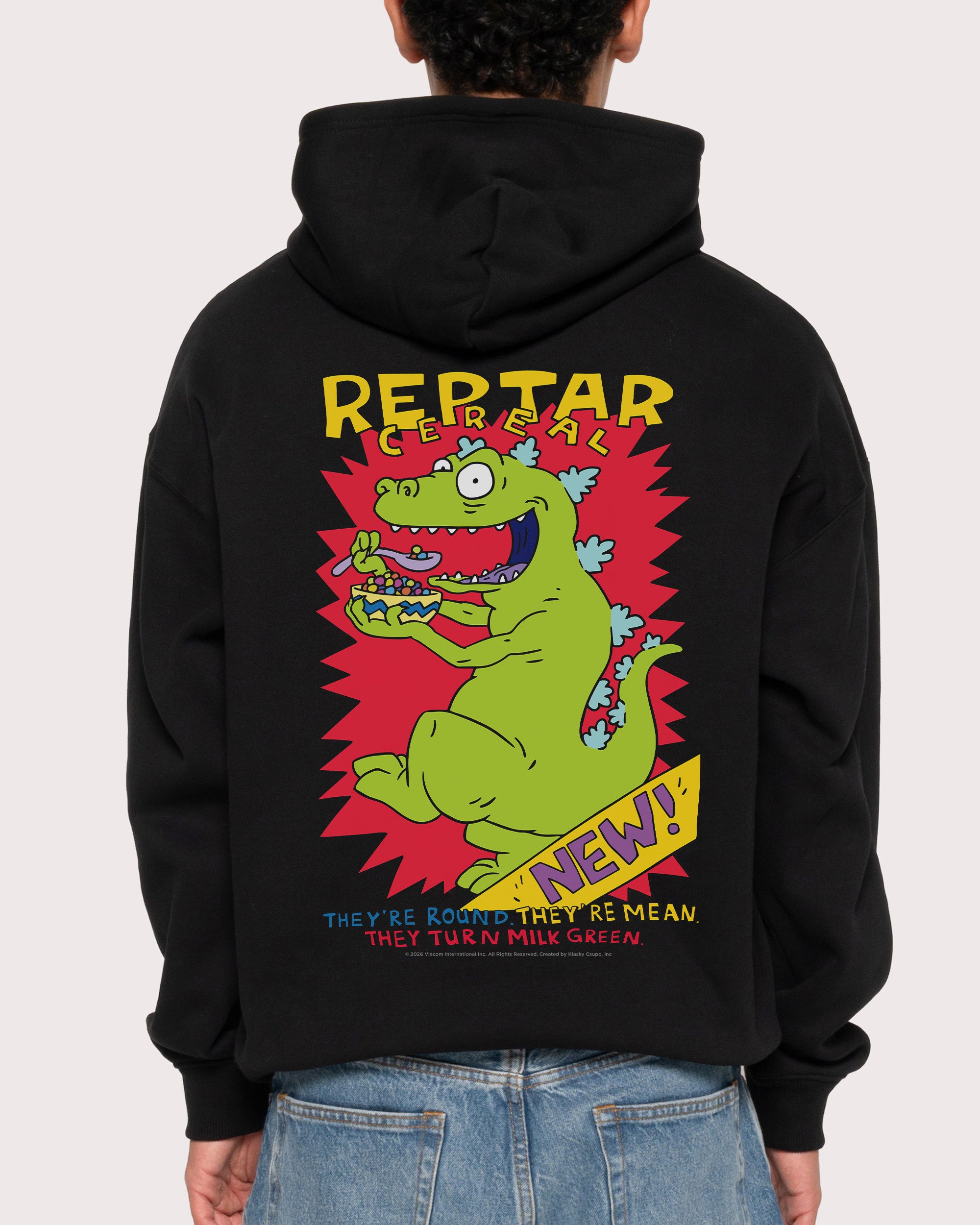 Reptar Cereal Black Hoodie