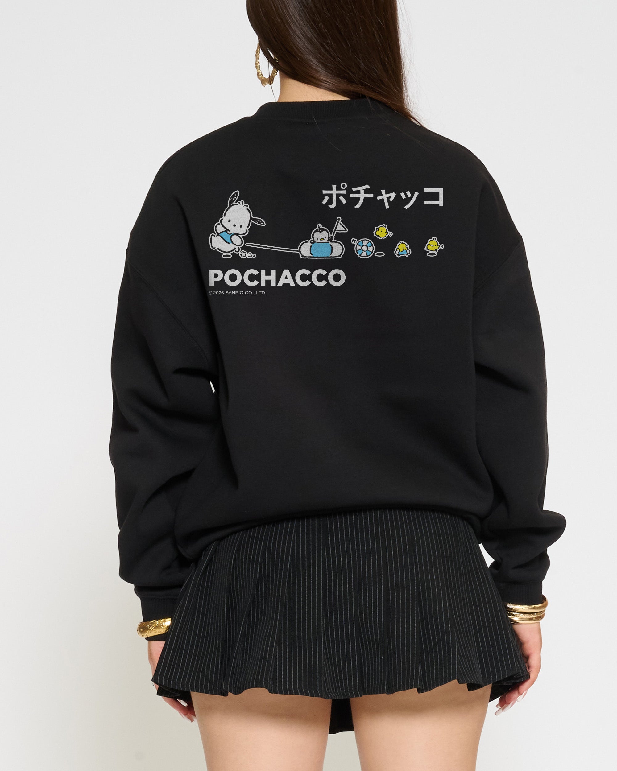 Pochacco Summer Stroll Sweatshirt Official Hello Kitty and Friends collab Threadheads