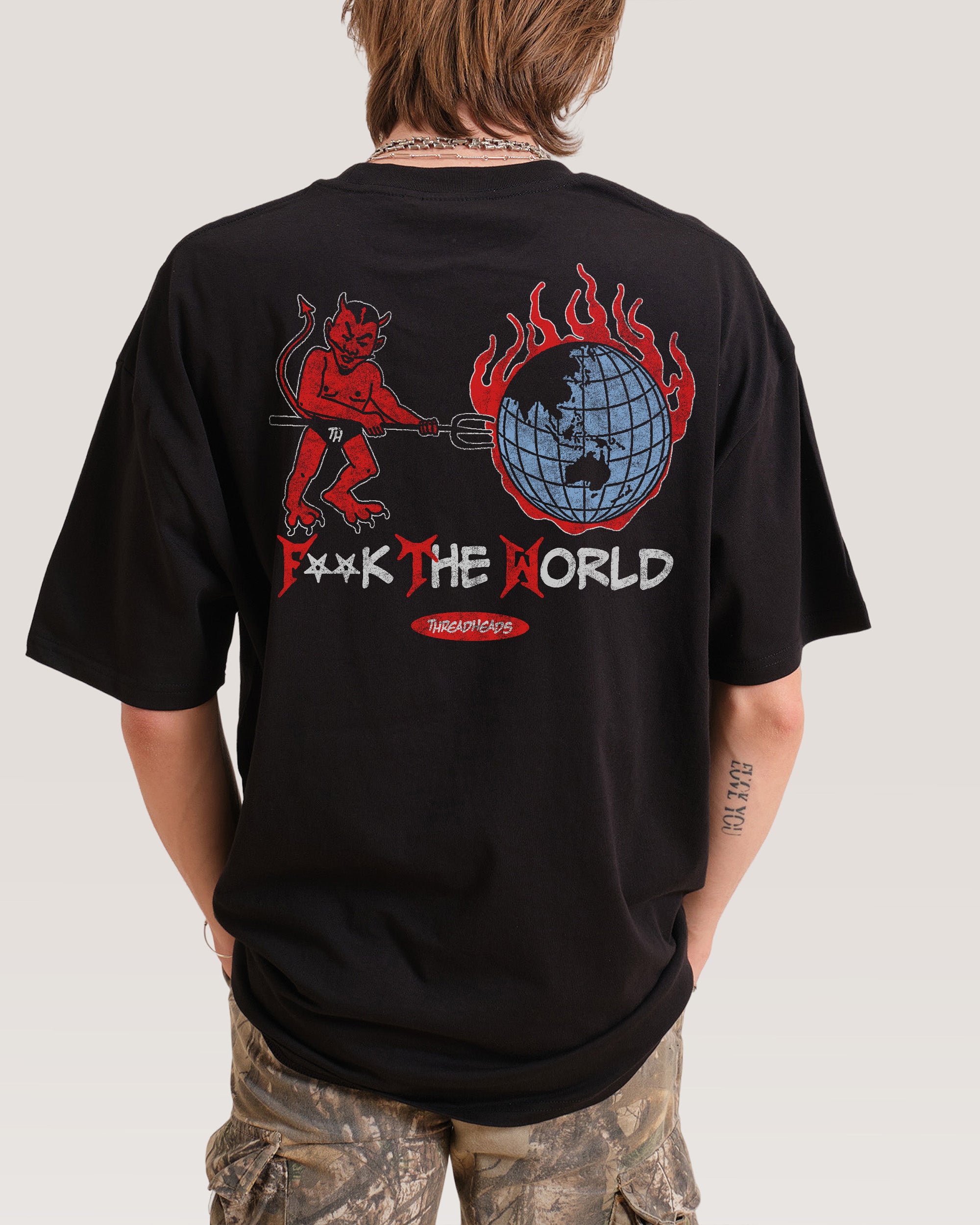 F**k The World T-Shirt Threadheads Australia Online