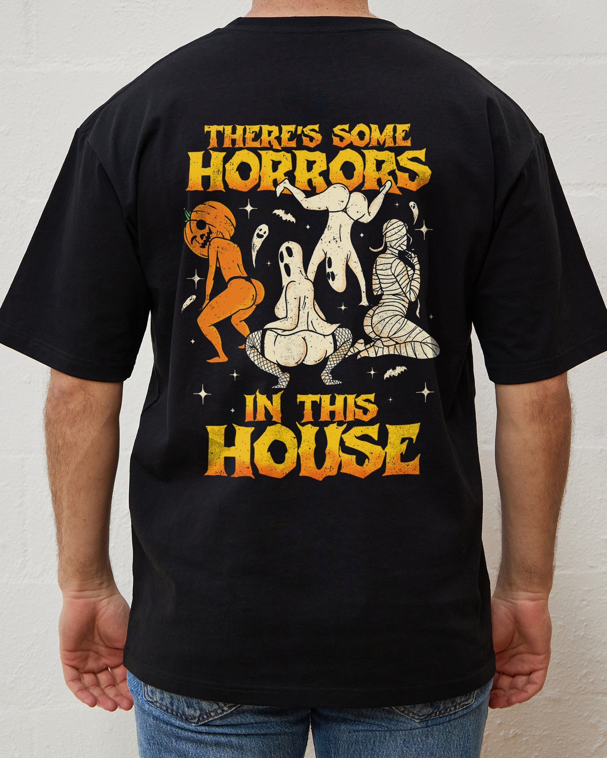 There's Some Horrors In This House Front and Back T-Shirt Australia Online