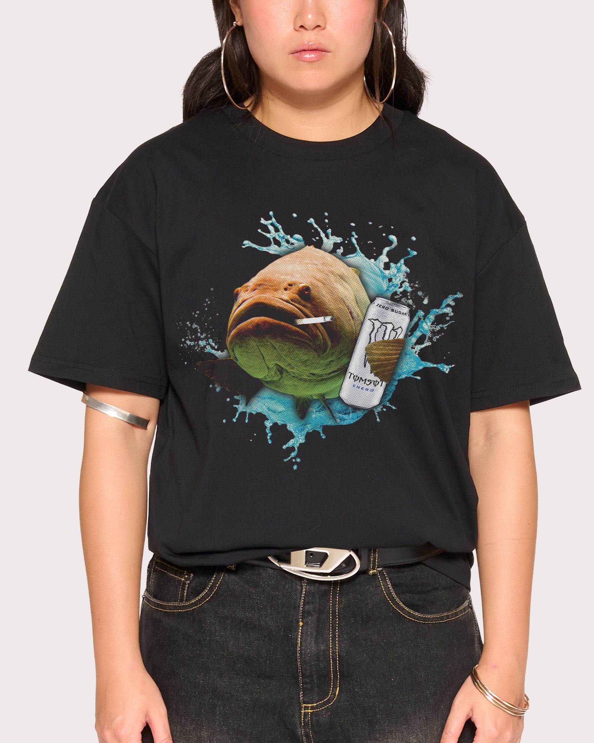 Monster Fish Black T-Shirt