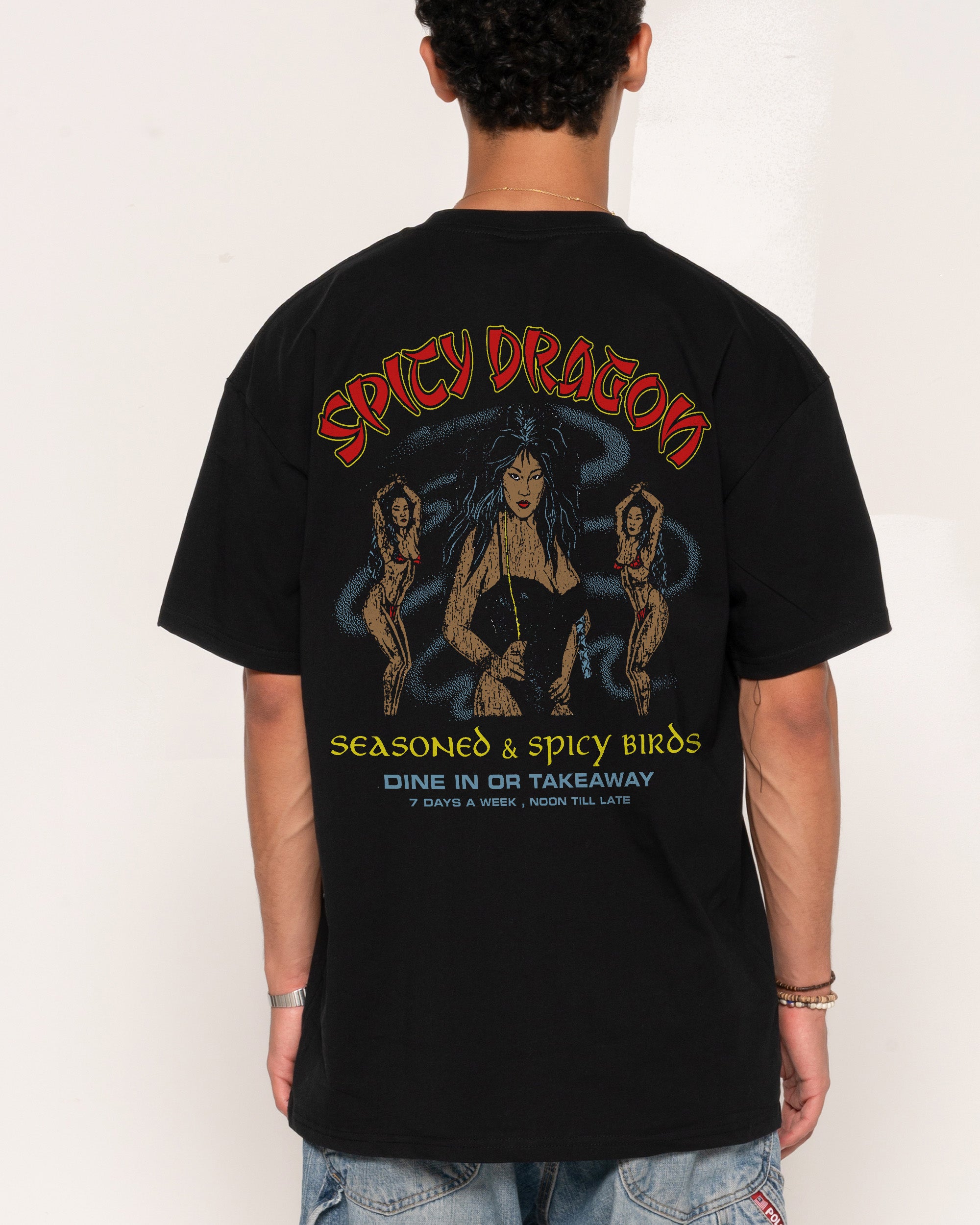 Spicy Dragon Black T-Shirt
