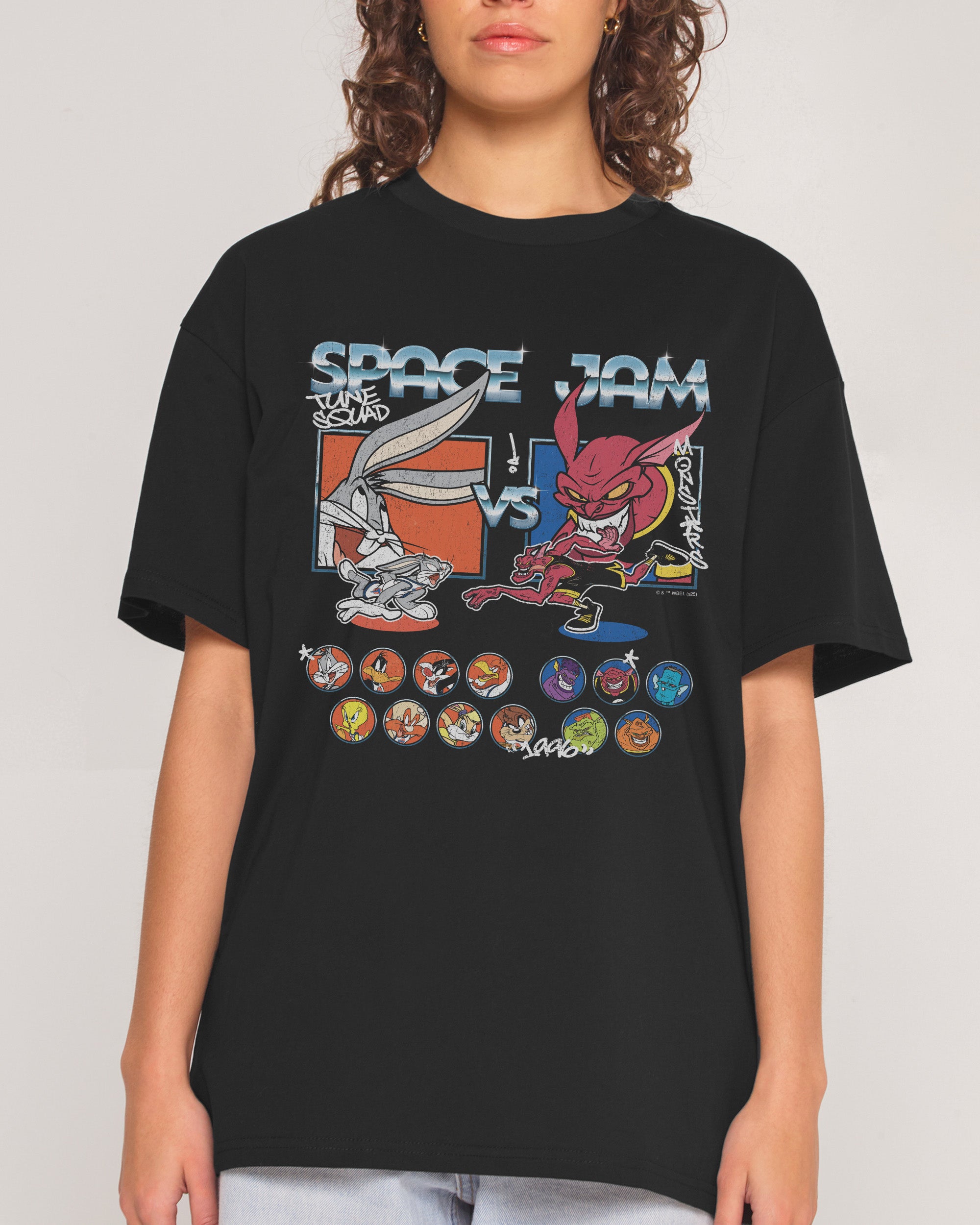 Tune Squad v Monsters Black T-Shirt