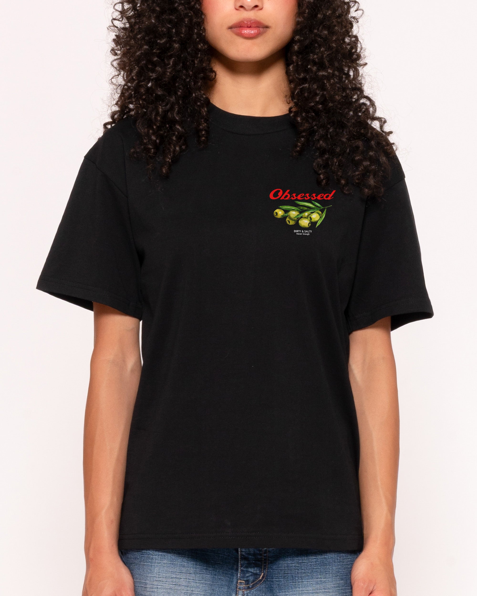 Obsessed Olives Black T-Shirt