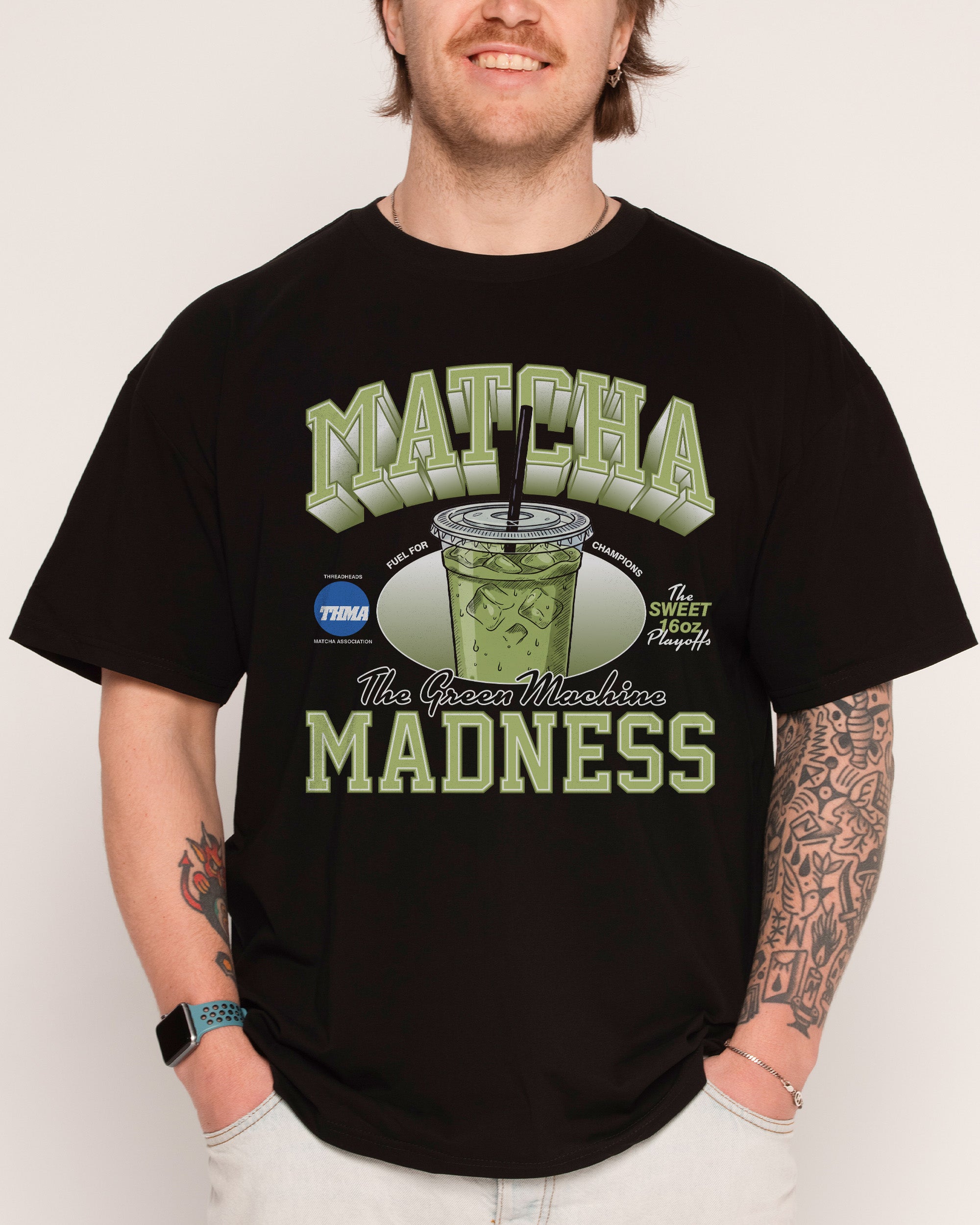 Matcha Madness Black T-Shirt