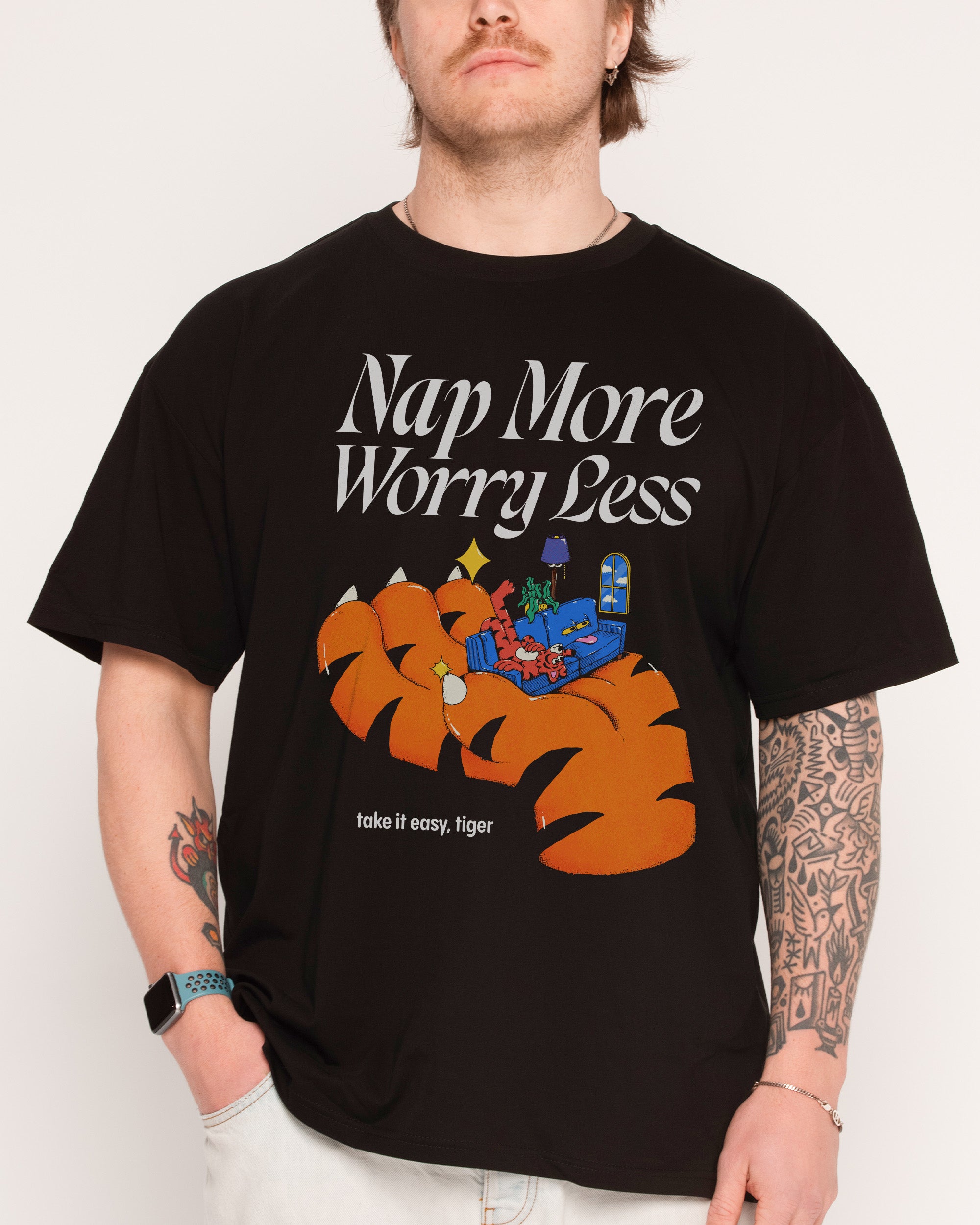 Nap More Black T-Shirt
