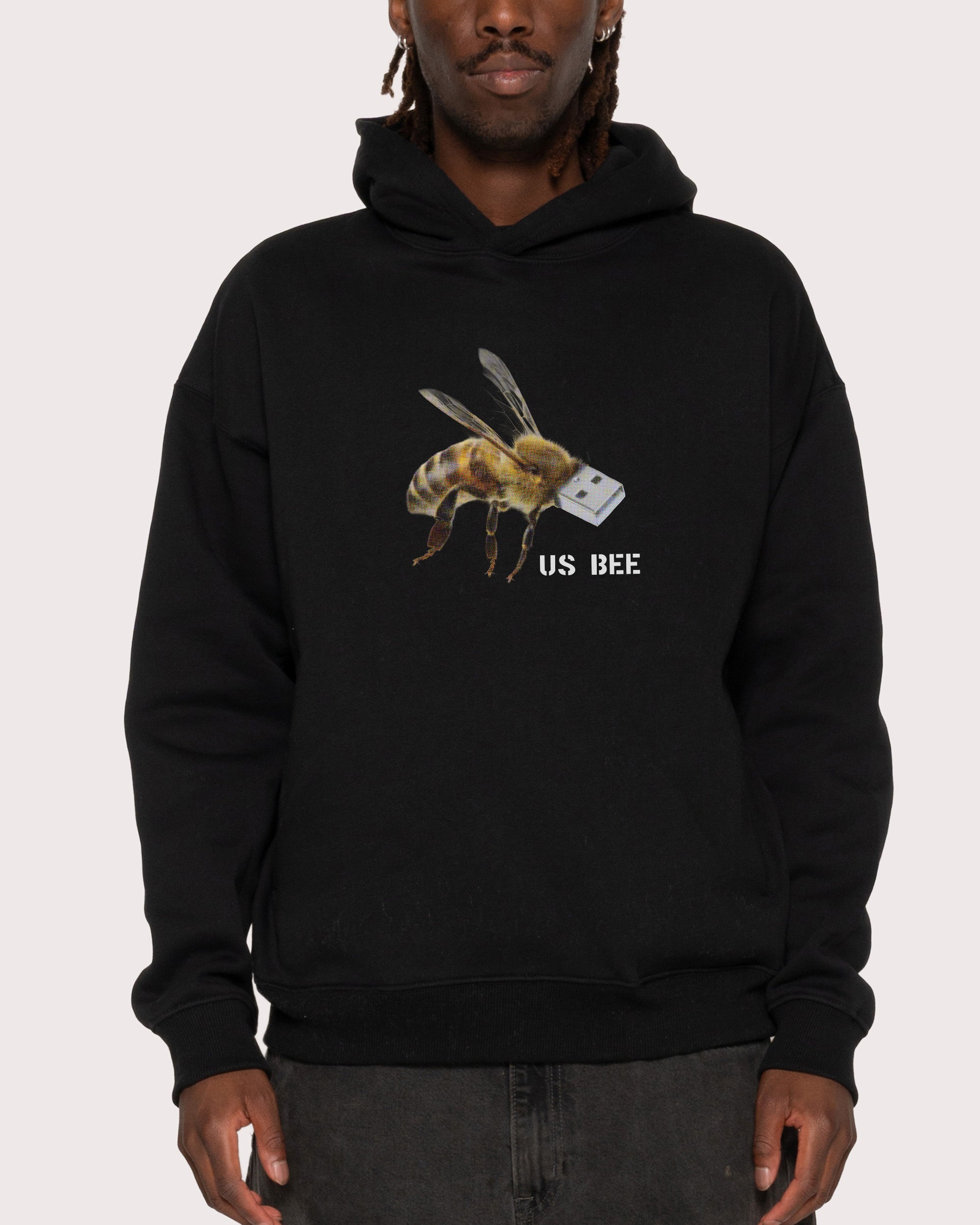 US BEE Black Hoodie