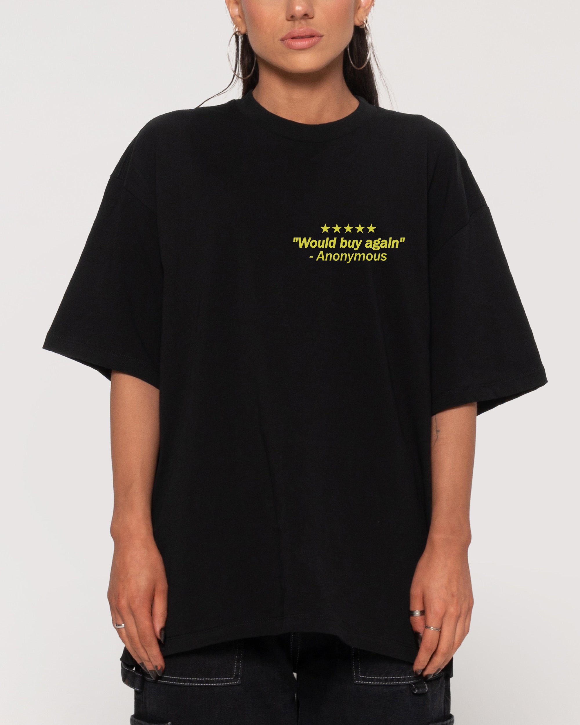 1-800-Cocaine Black Oversized Tee