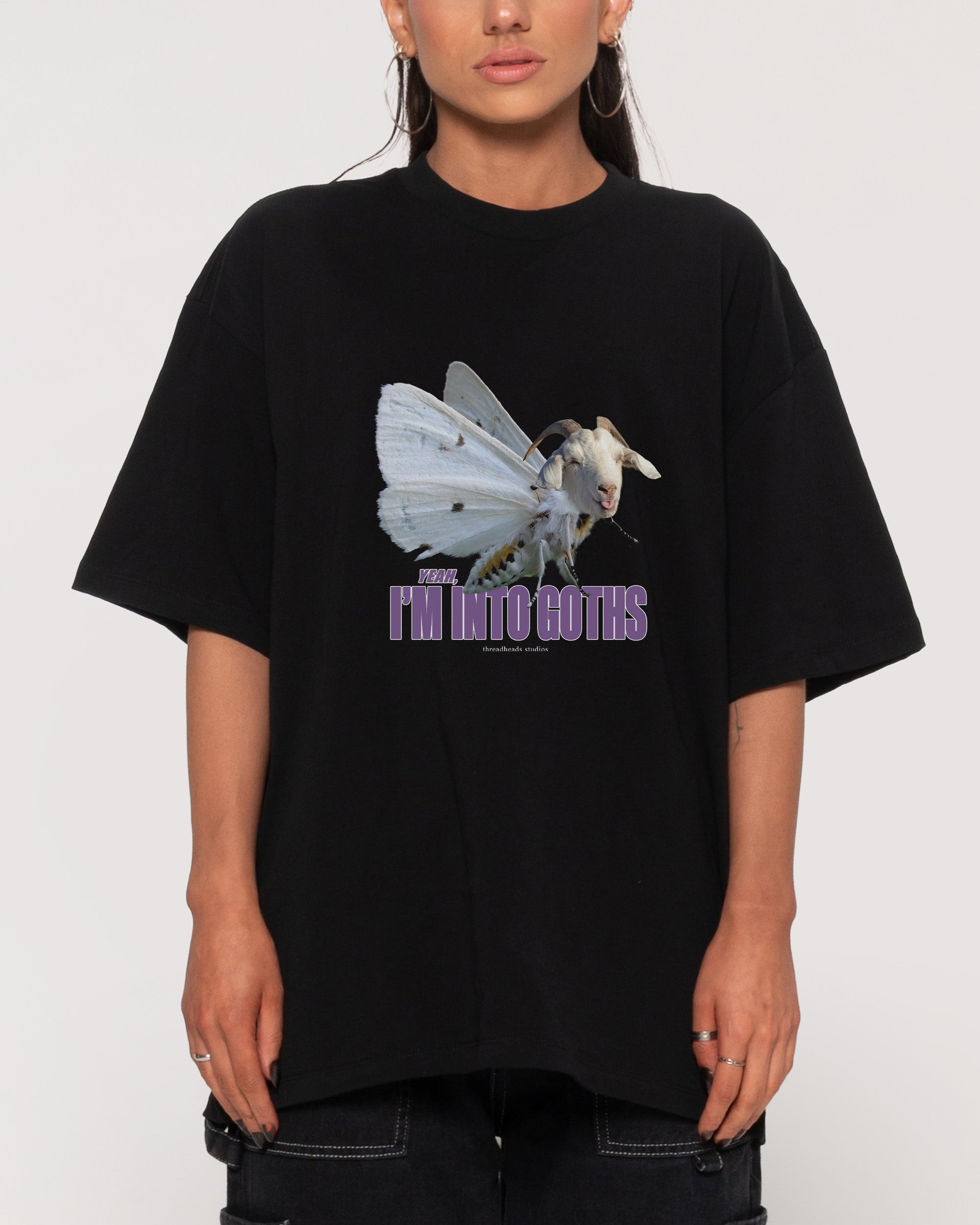I’m Into Goths Black Oversized Tee