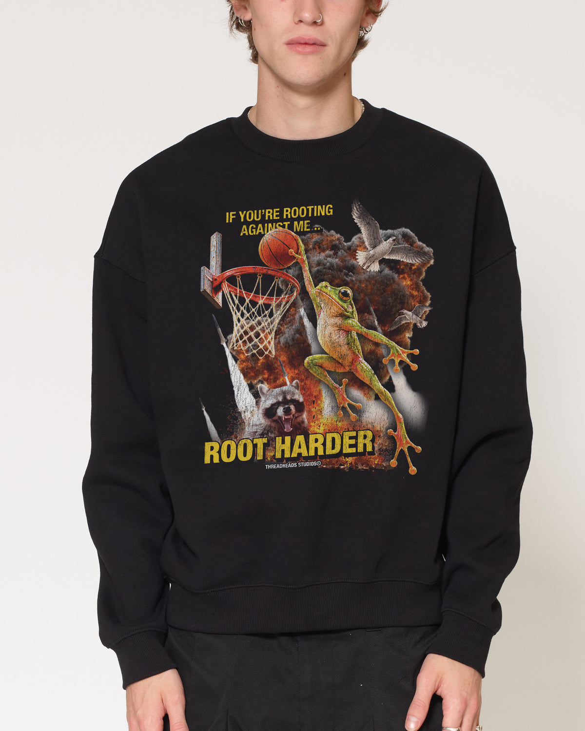 Root Harder Black Sweatshirt