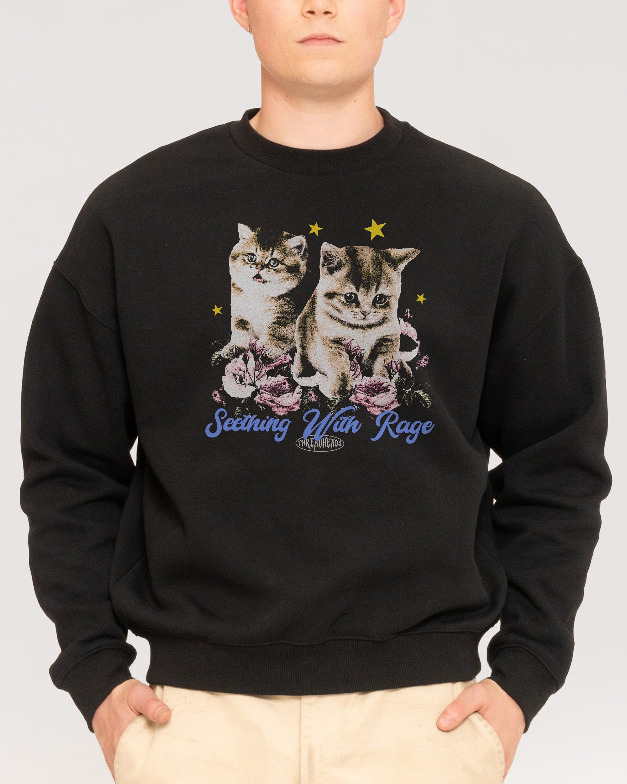 Seething With Rage Black Sweatshirt