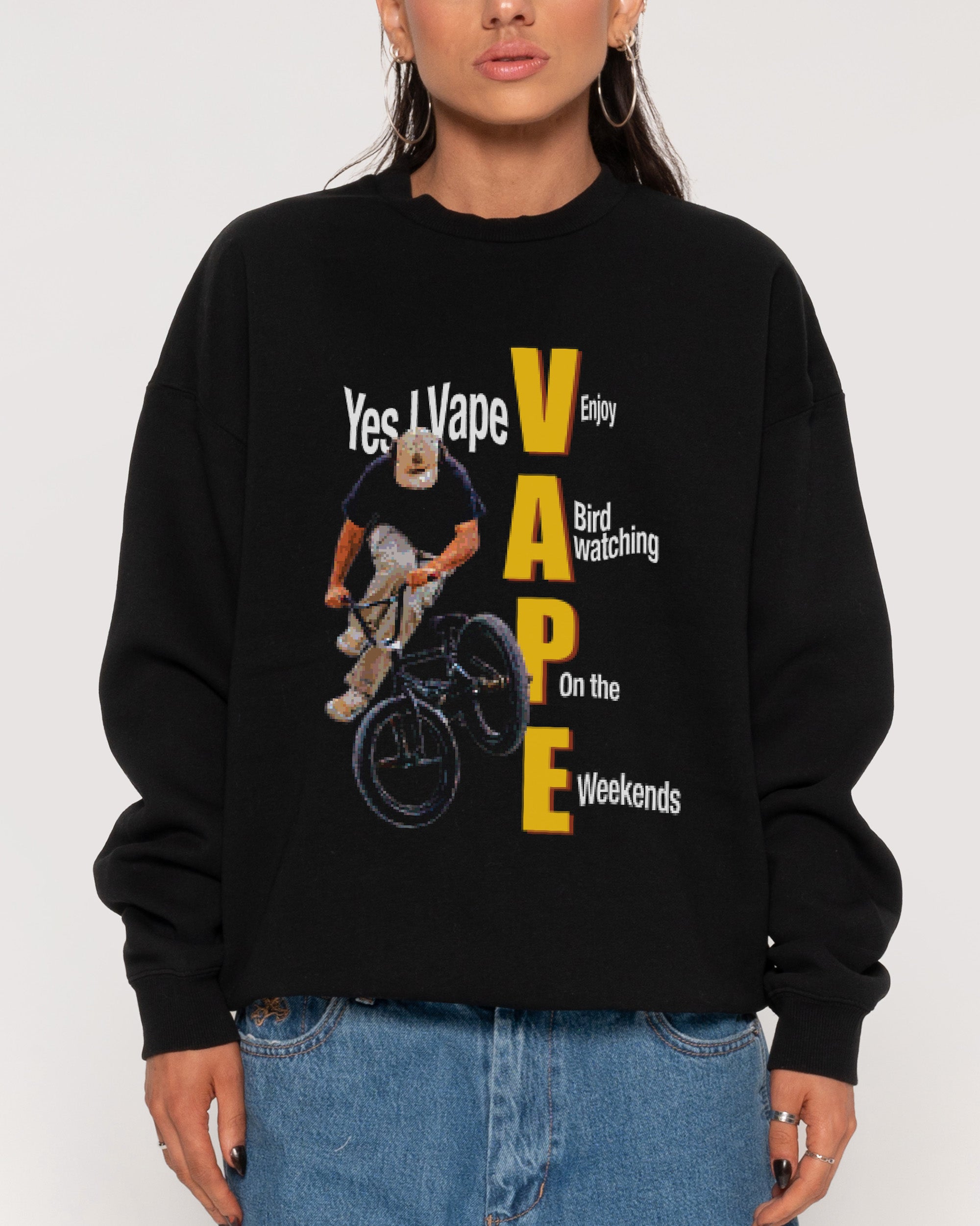 Yes I Vape Black Sweatshirt