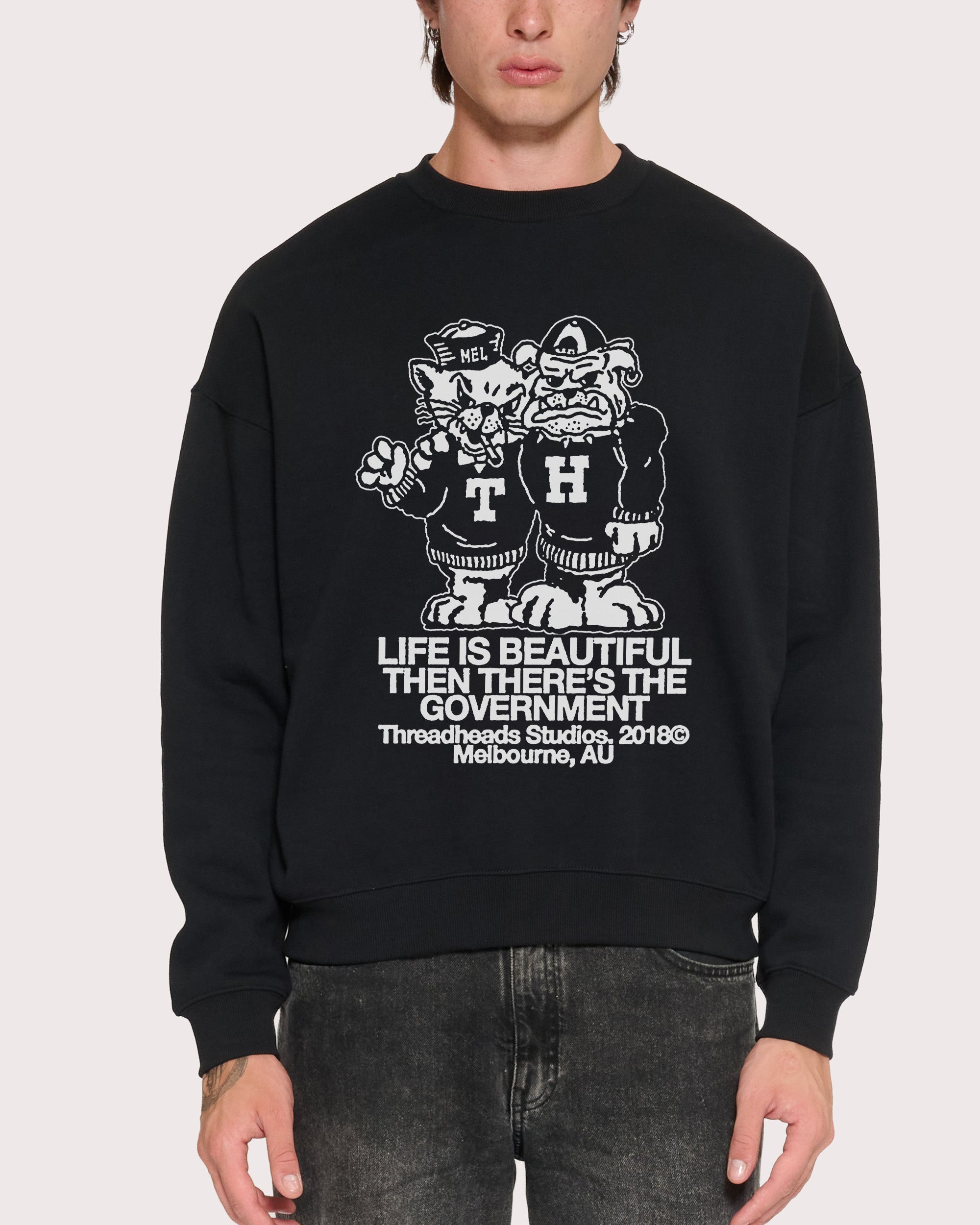 Life is Beautiful Black Sweatshirt