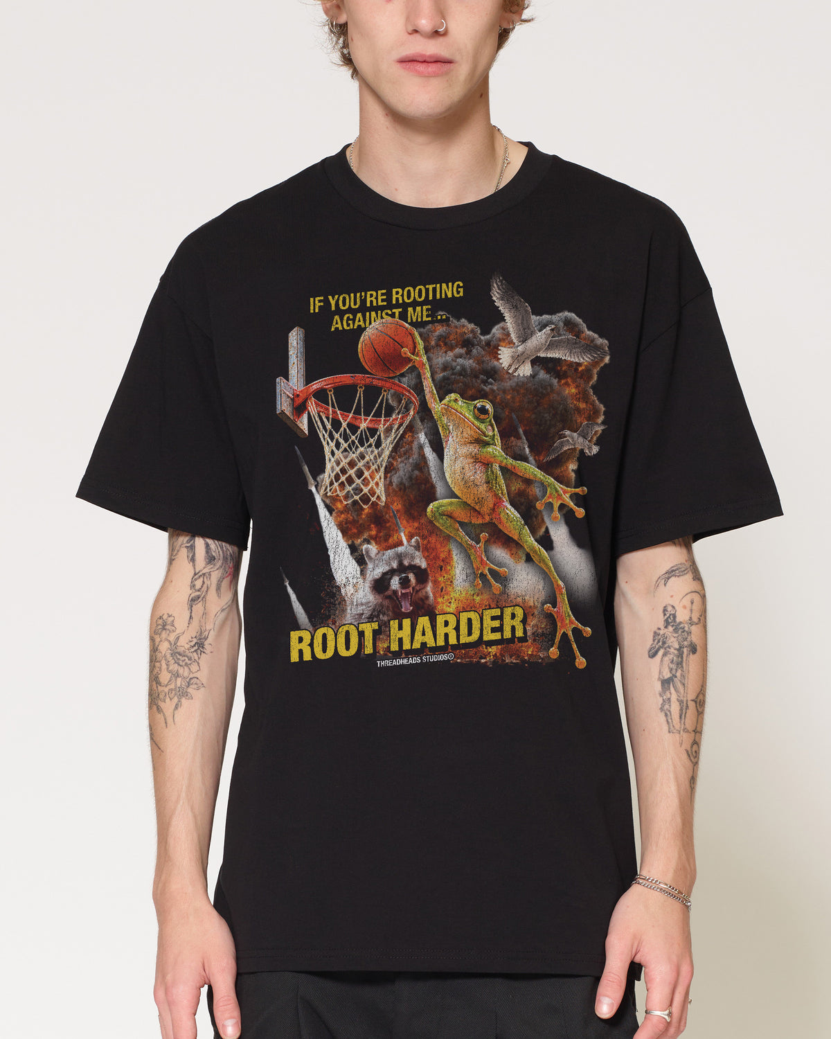 Root Harder Black T-Shirt