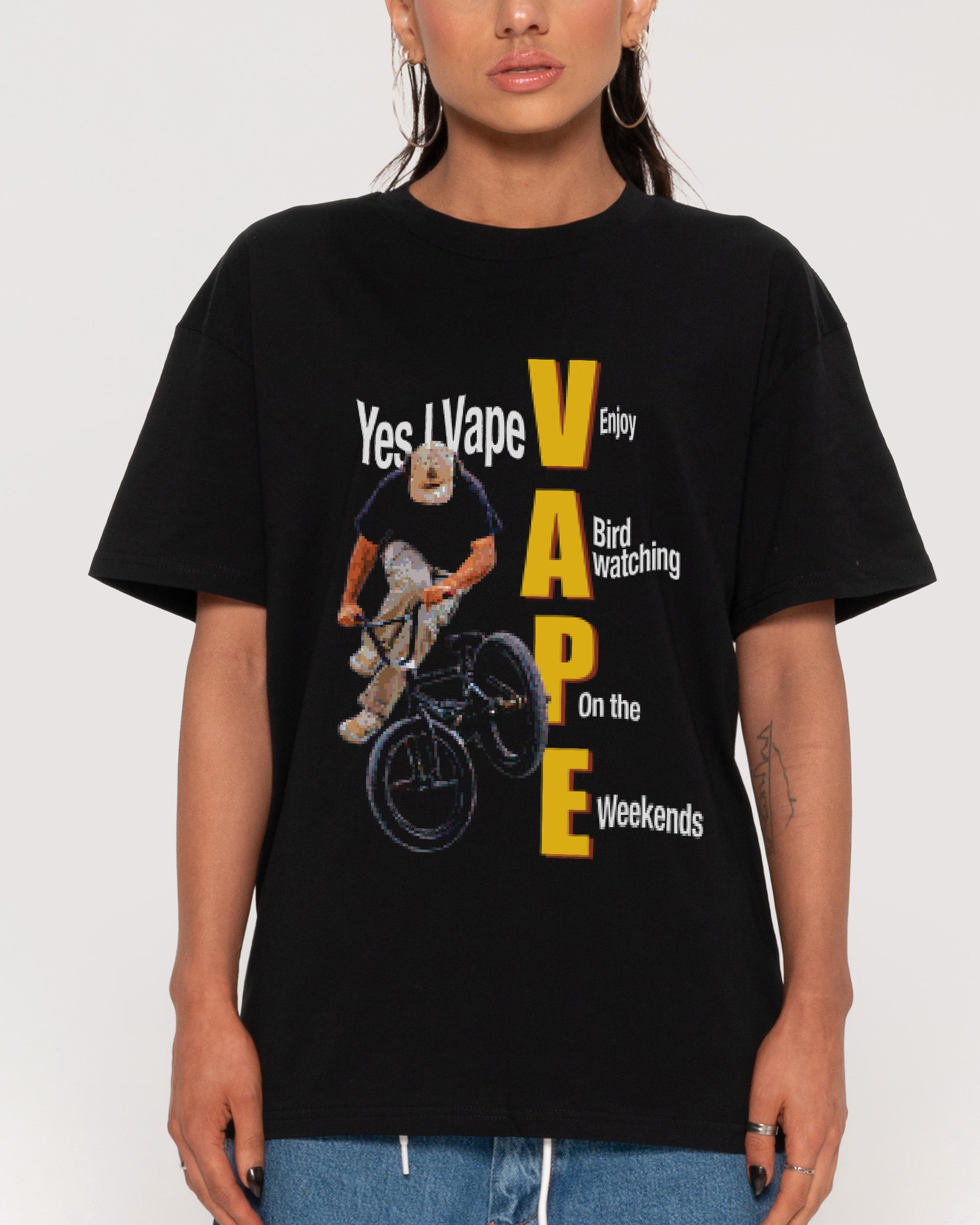 Yes I Vape Black T-Shirt