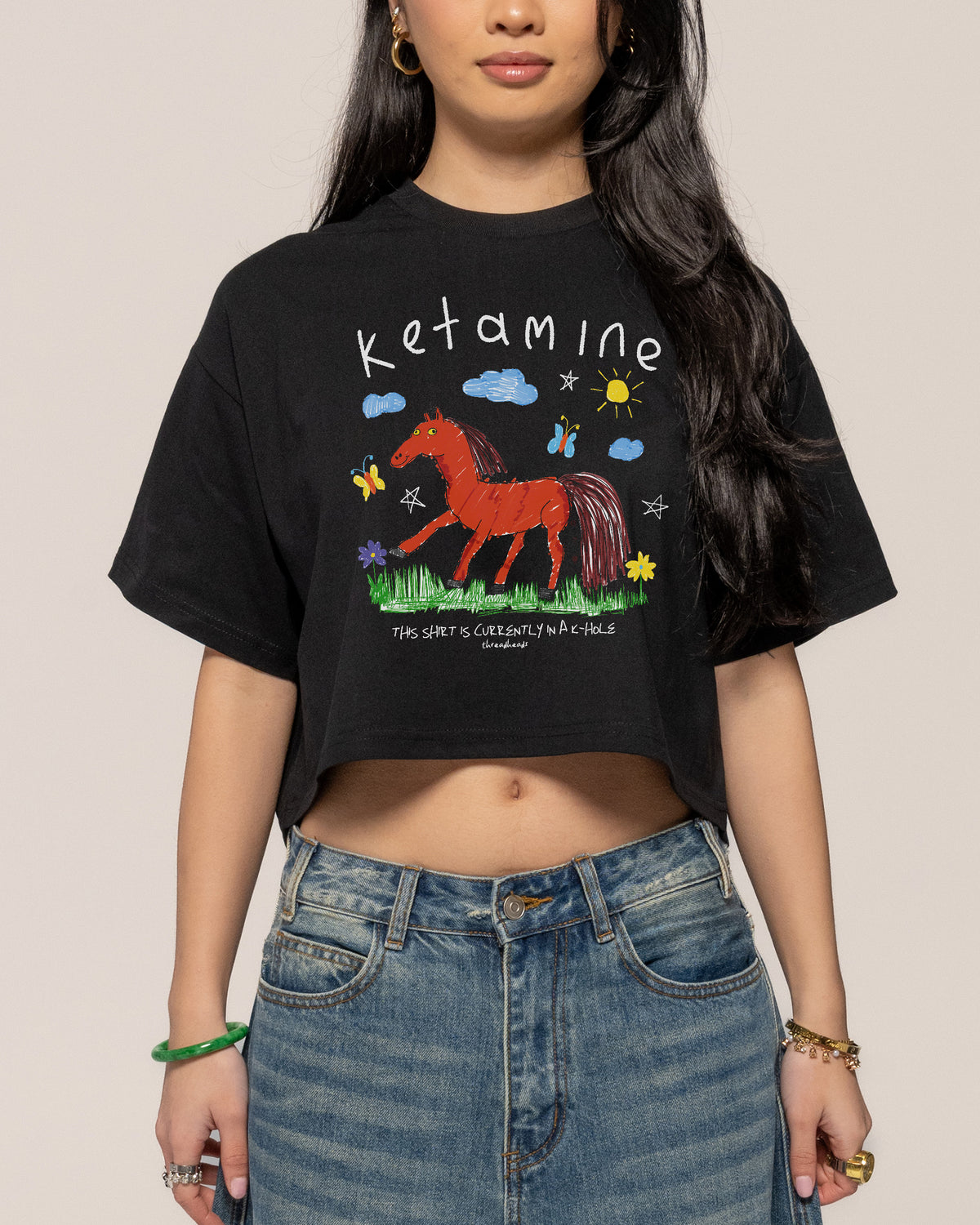 Ketamine Crop Tee