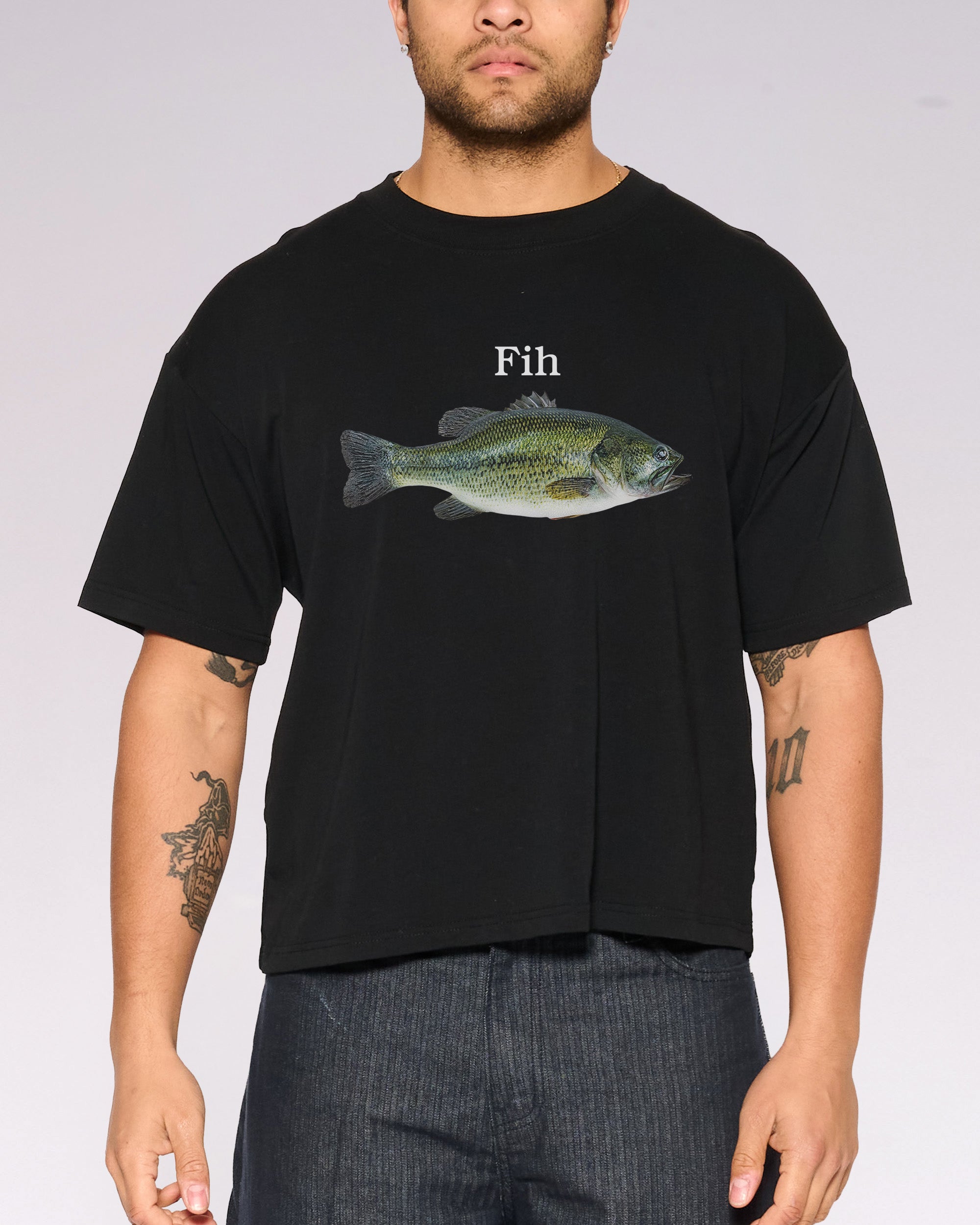 Fih Oversized Crop Tee