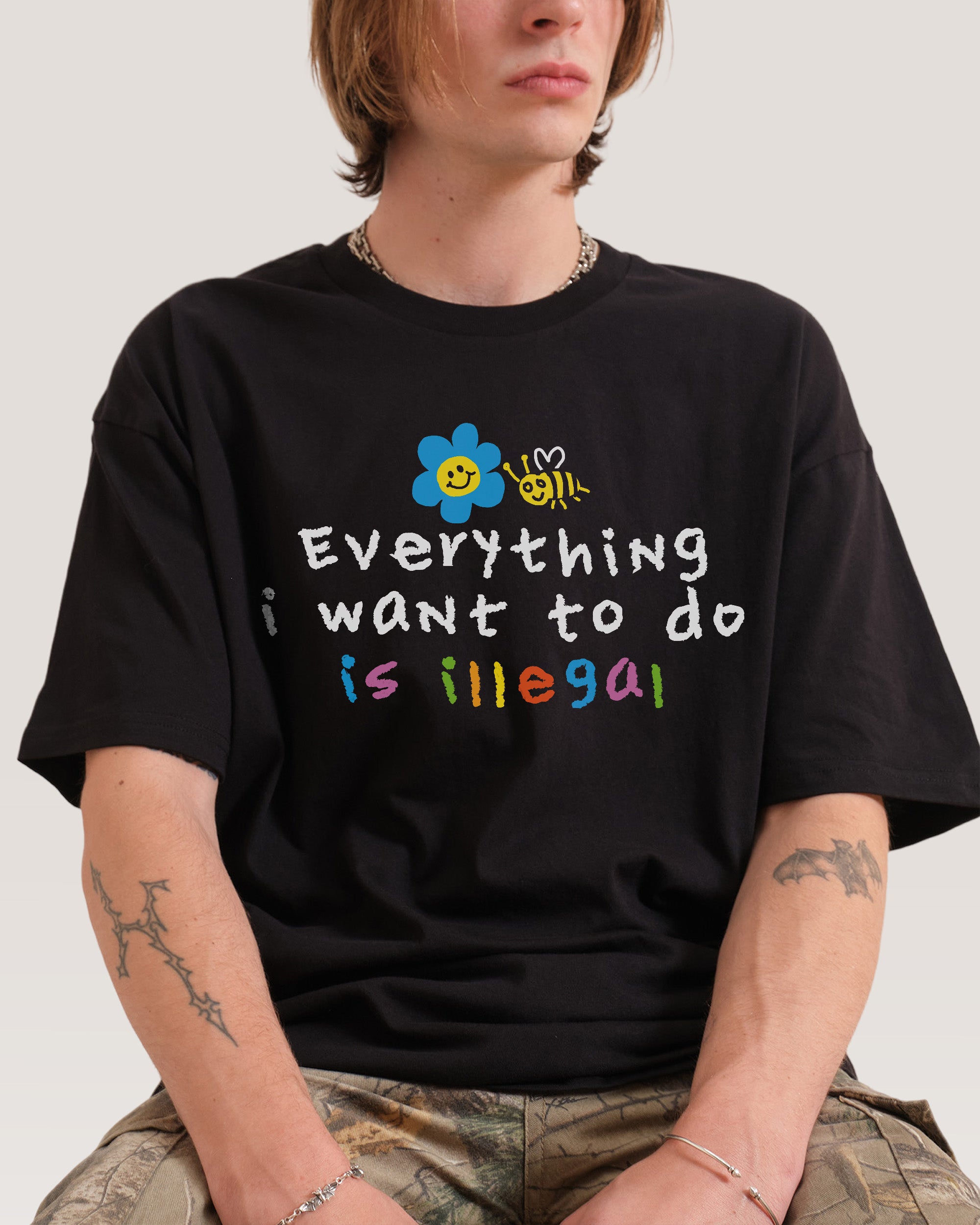 Everything is Illegal T-Shirt Threadheads Australia Online