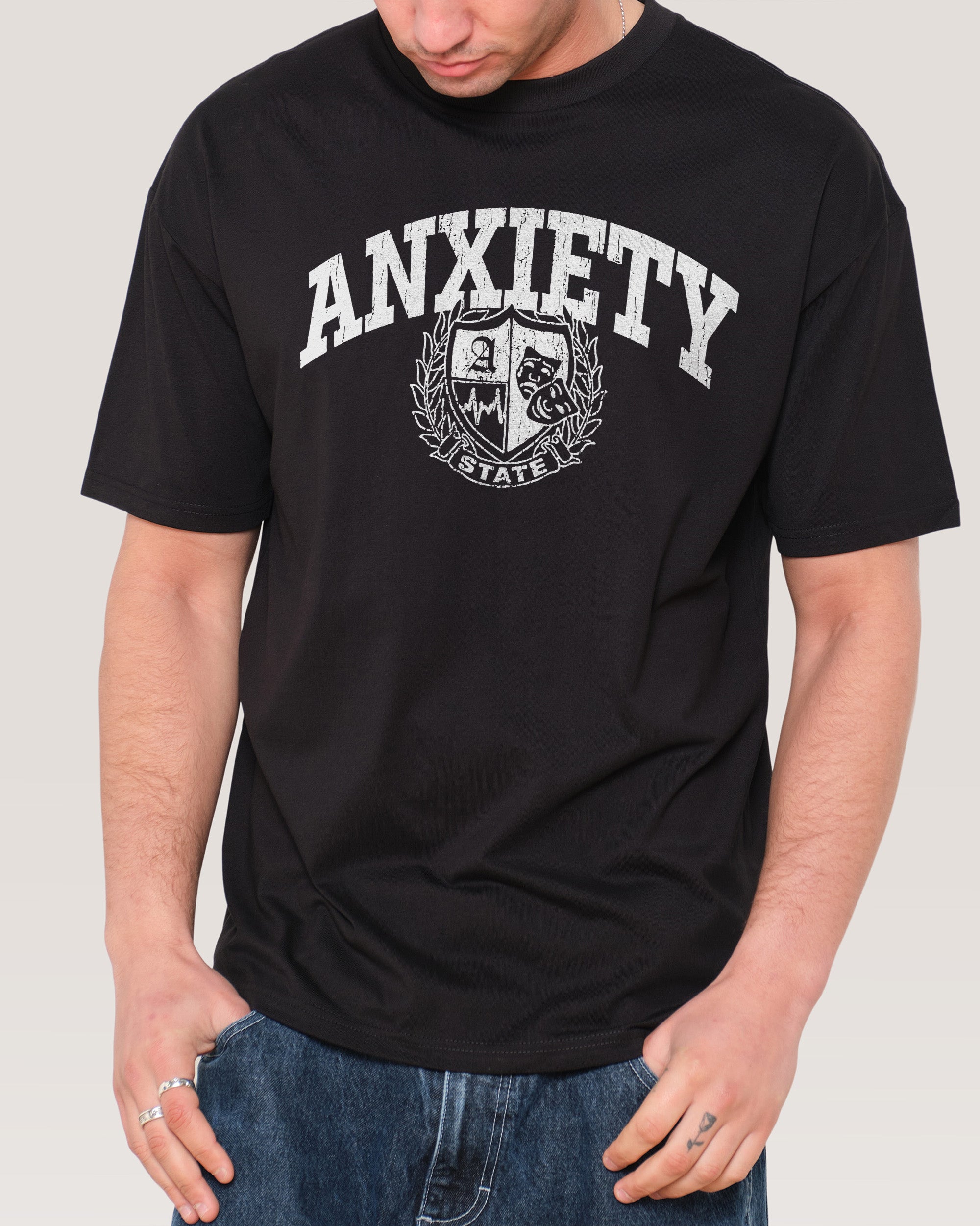 Anxiety State Black T-Shirt