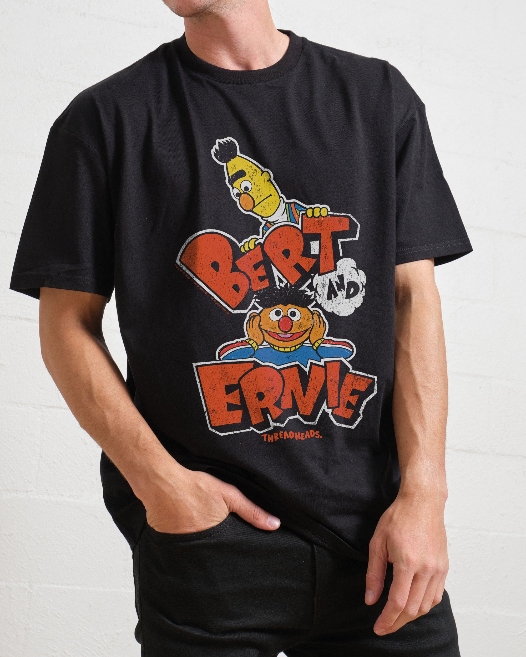 Retro Bert And Ernie T Shirt Official Sesame Street Merch