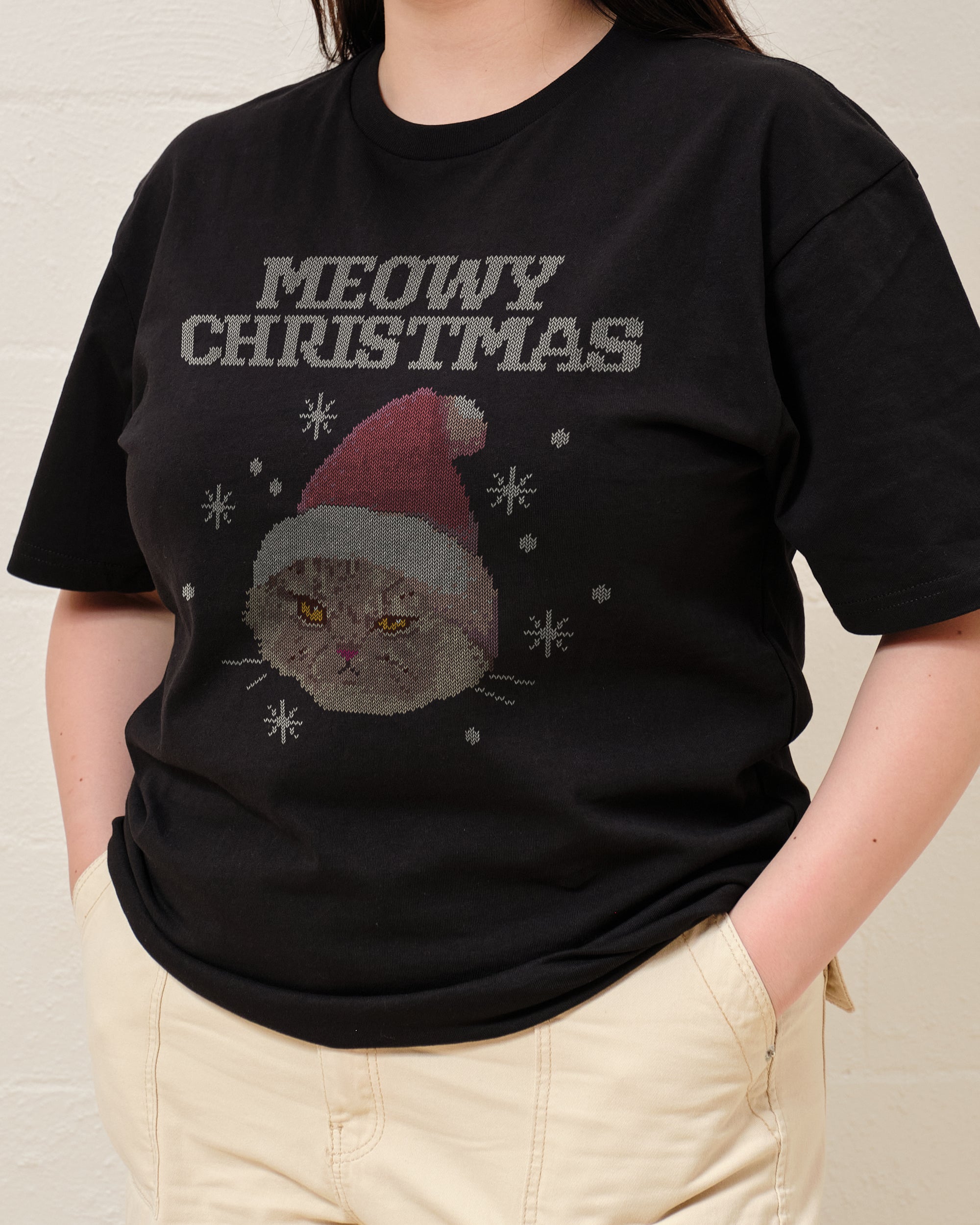 Meowy Christmas T-Shirt Australia Online