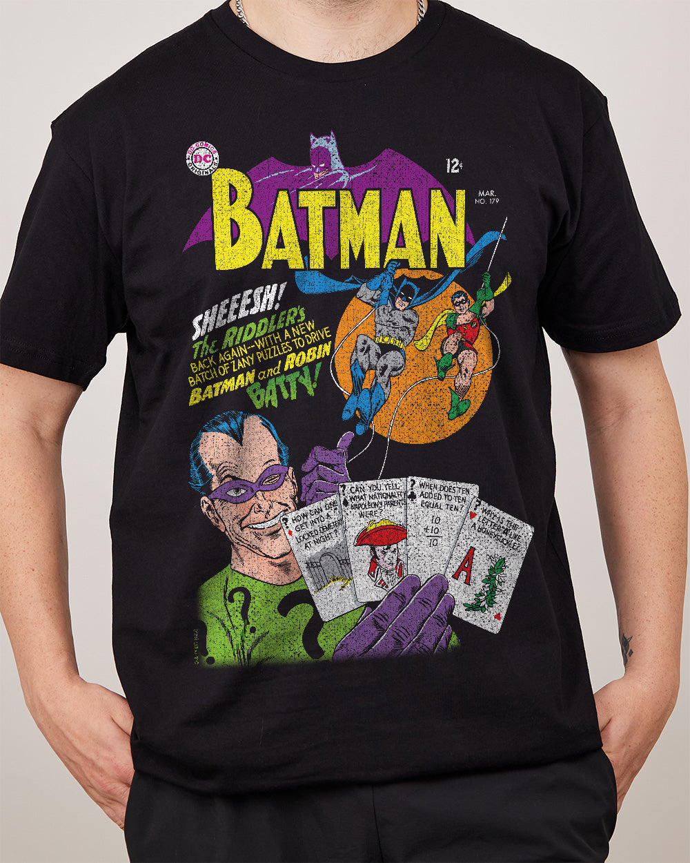 The Riddler's Back Again T-Shirt Australia Online #colour_black