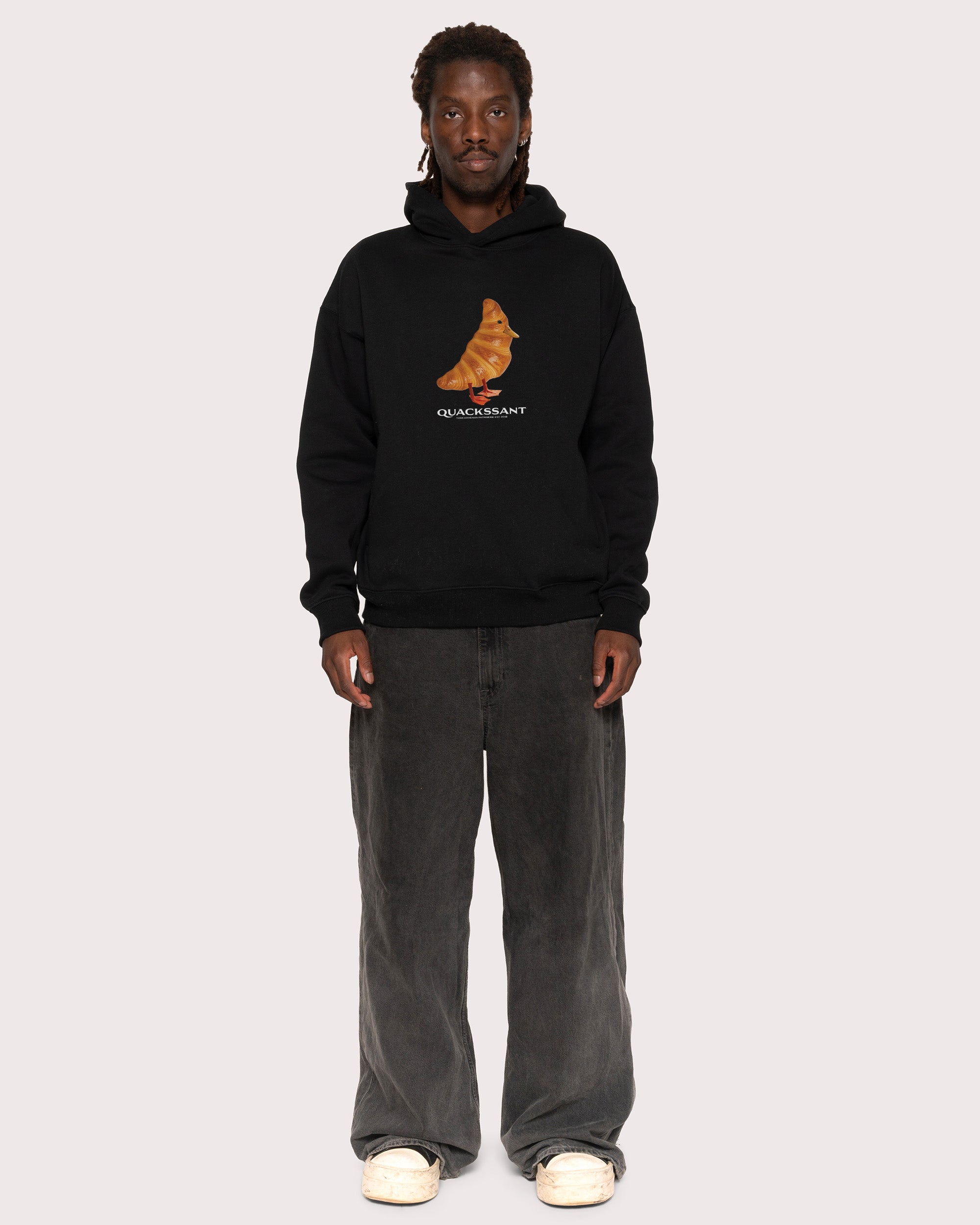 Quackssant Black Hoodie