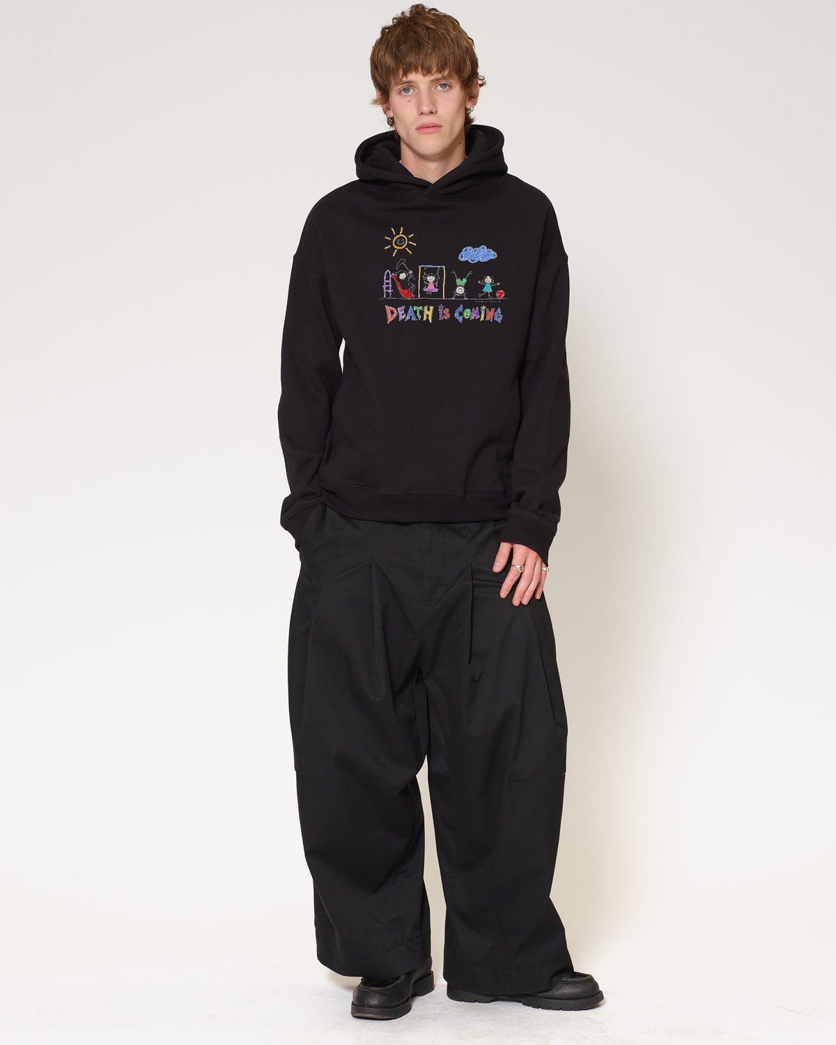 Death is Coming Black Hoodie