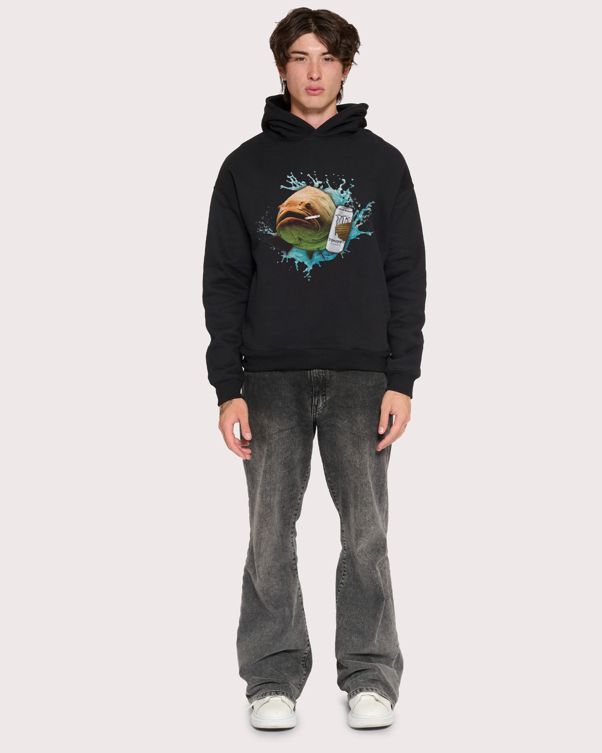 Monster Fish Black Hoodie