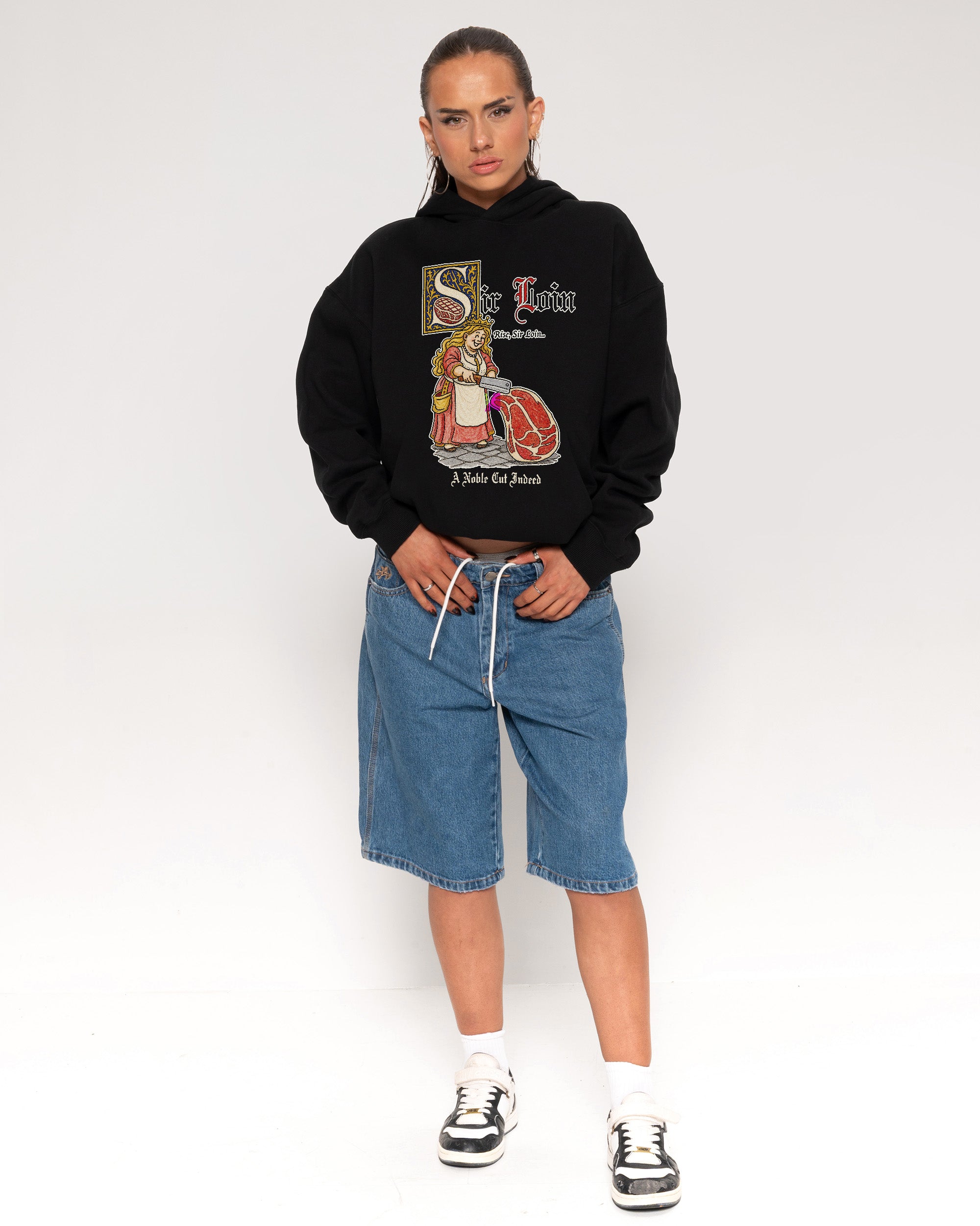 Sir Loin Black Hoodie