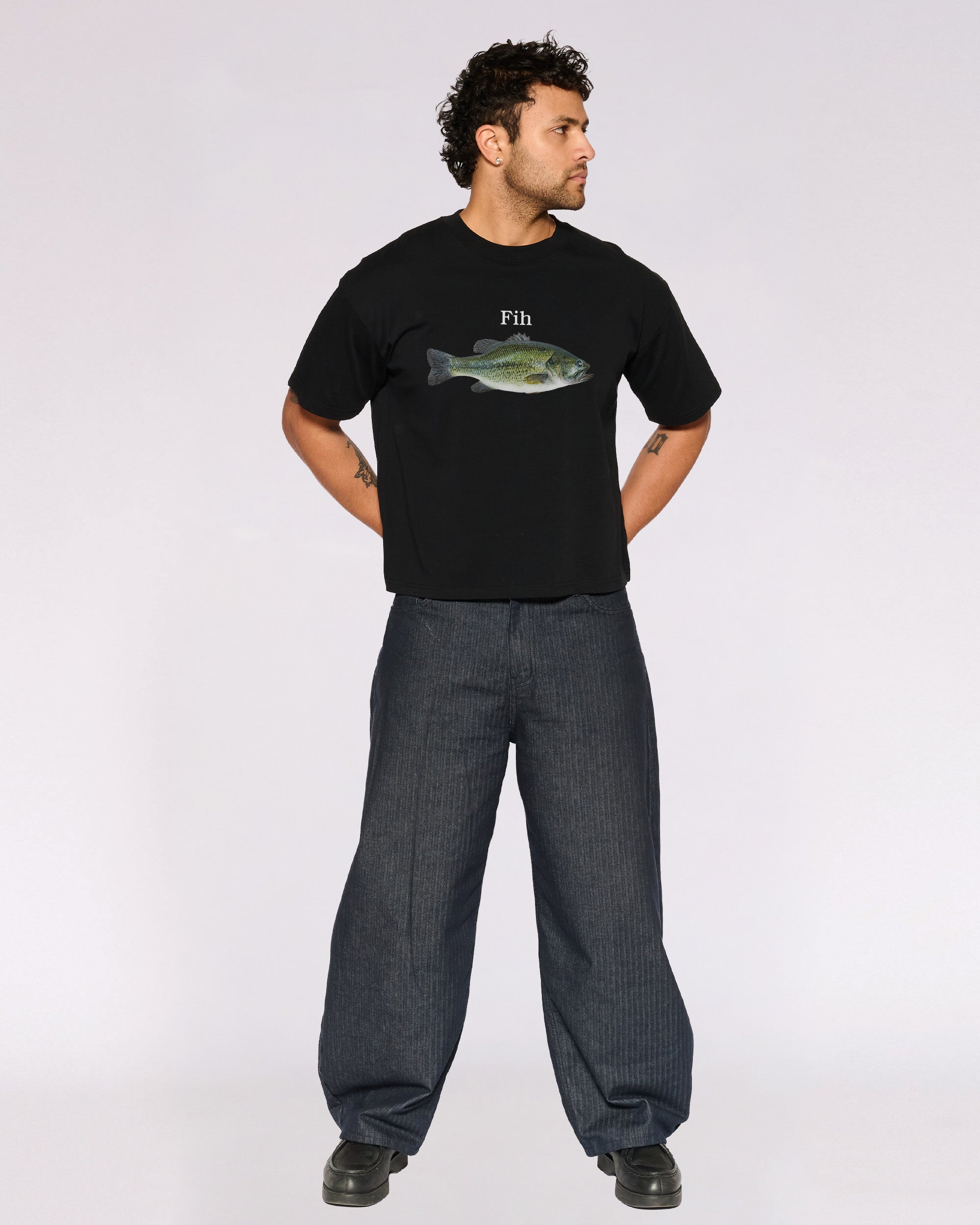 Fih Oversized Crop Tee