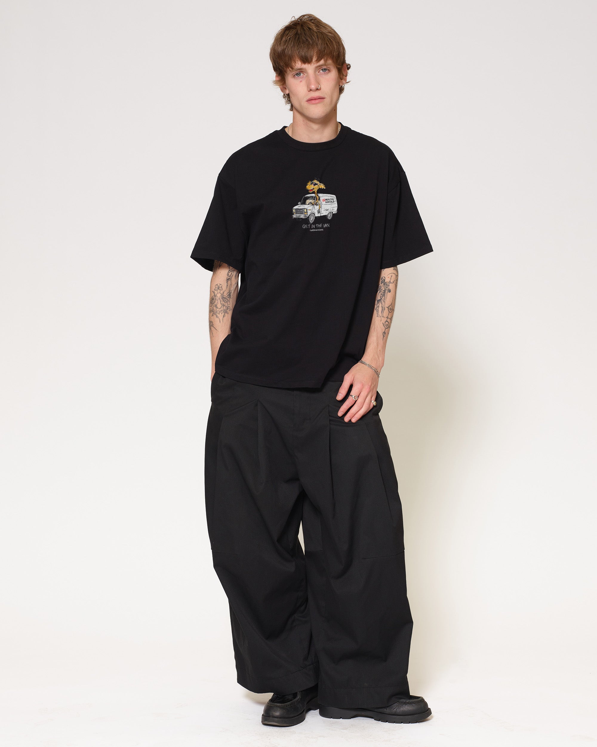 Get in the Van Black Oversized Tee