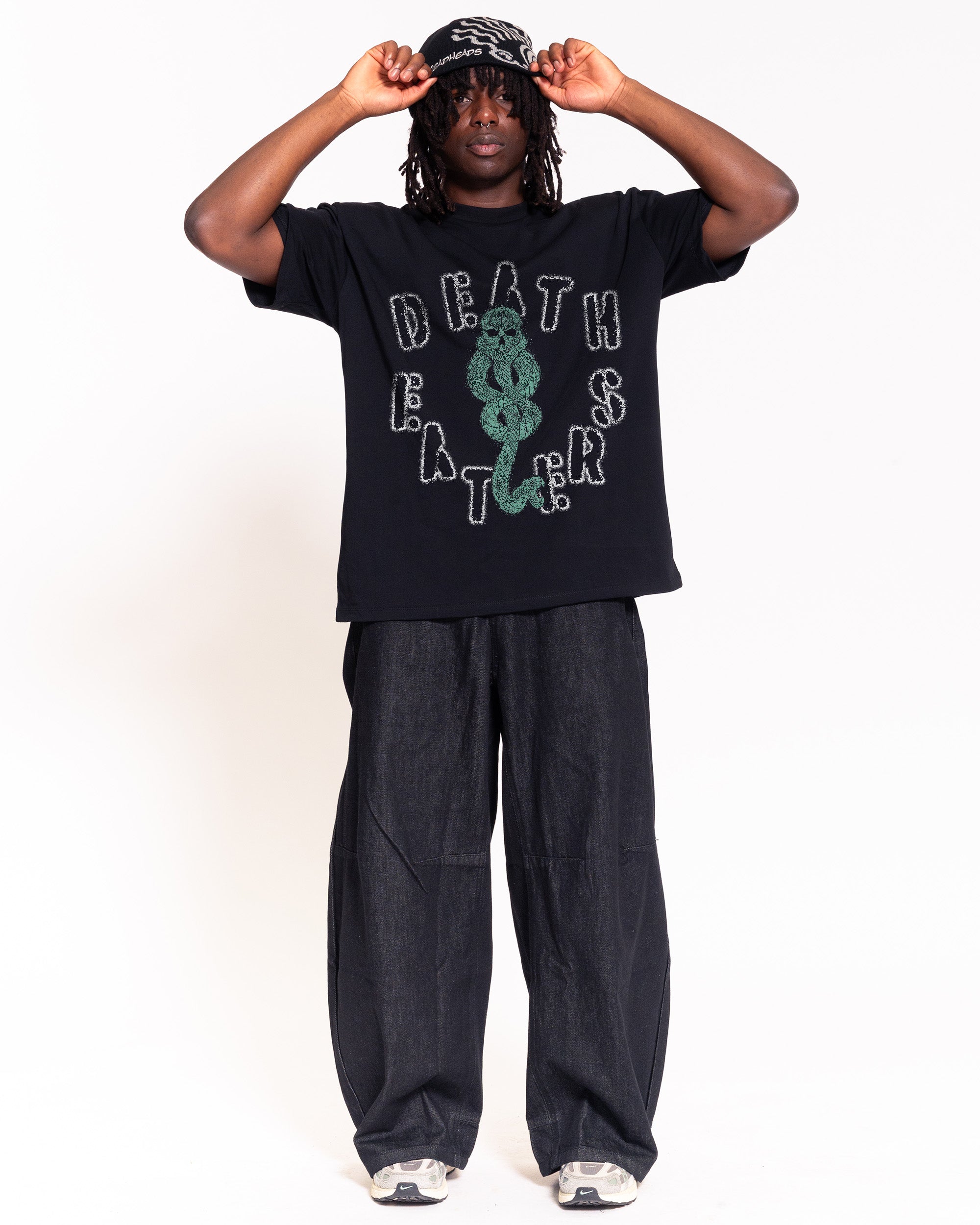 Death Eaters Black Oversized Tee