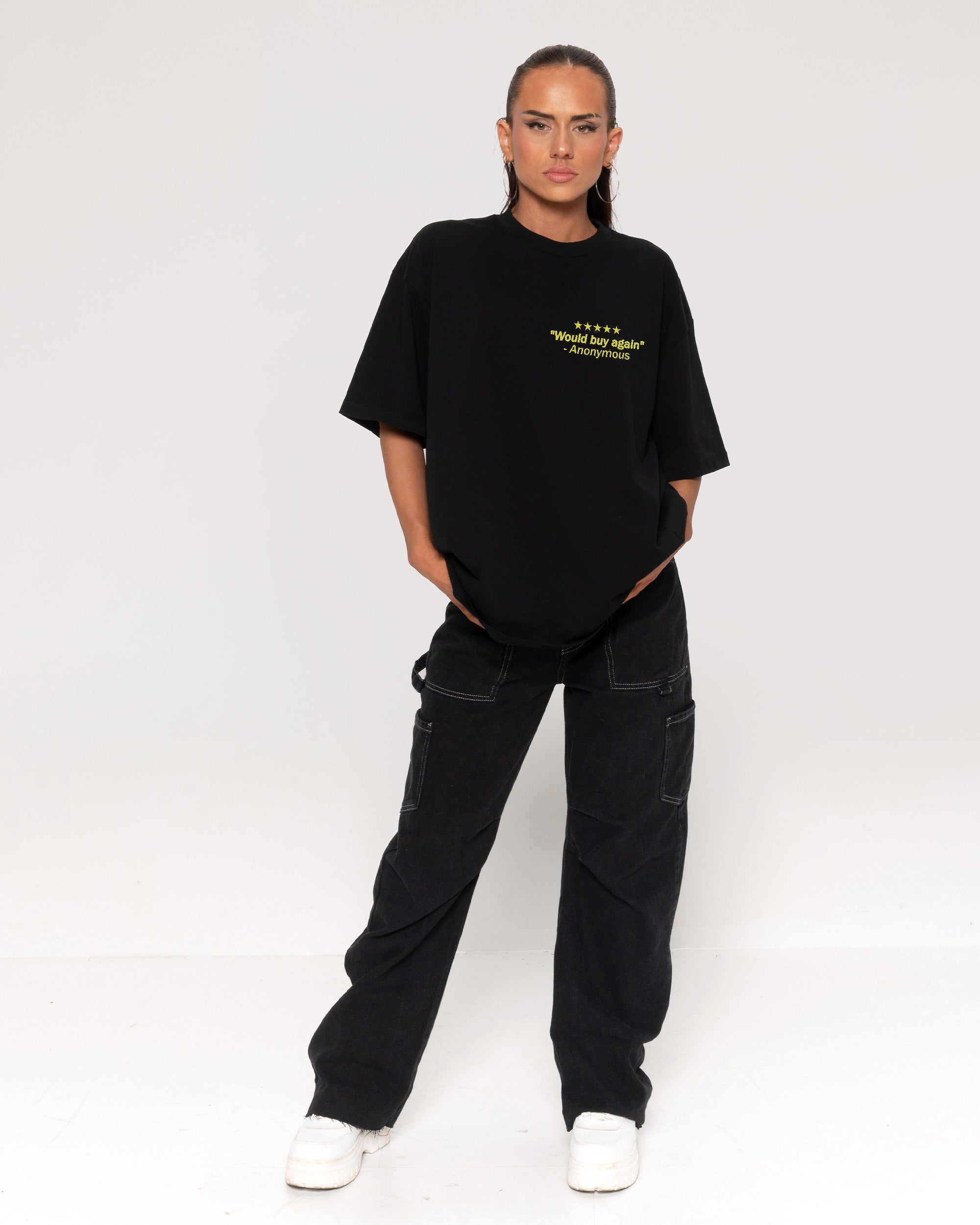 1-800-Cocaine Black Oversized Tee