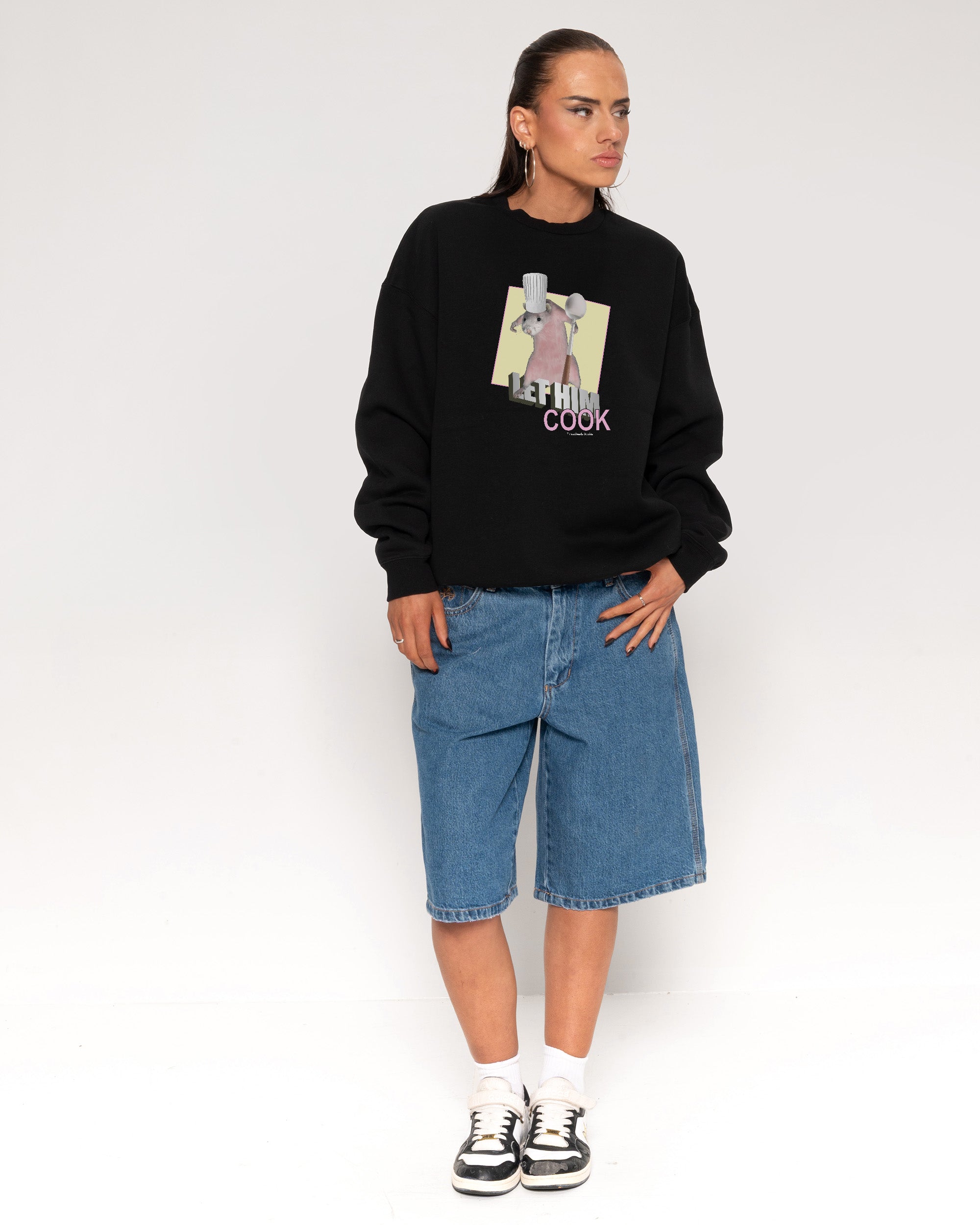 Let Him Cook Black Sweatshirt