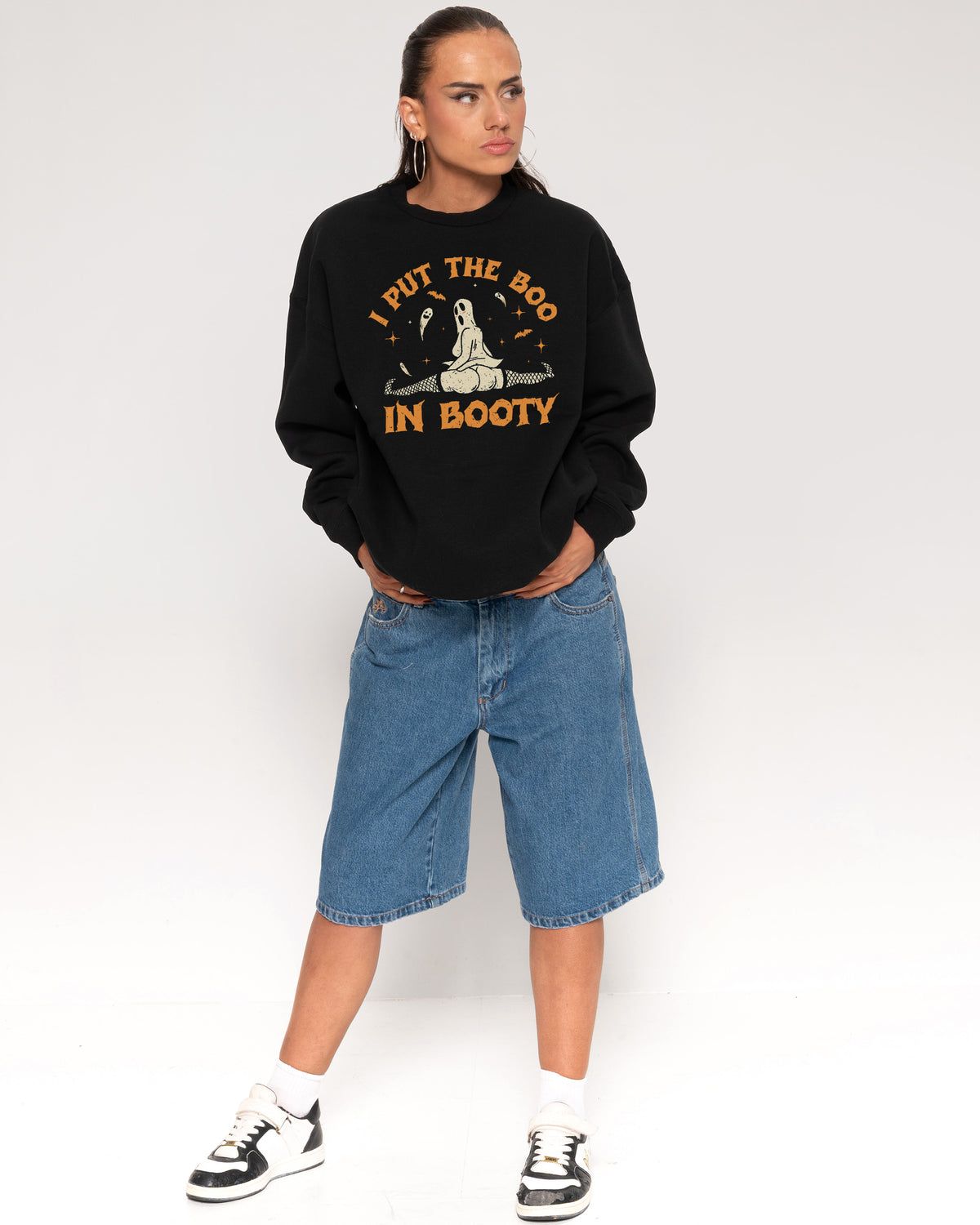 Boo in Booty Black Sweatshirt