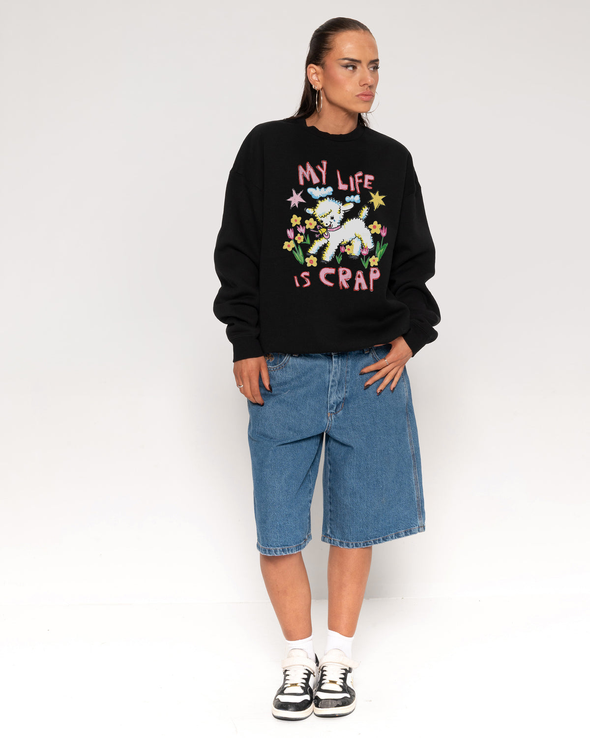 My Life is Crap Black Sweatshirt