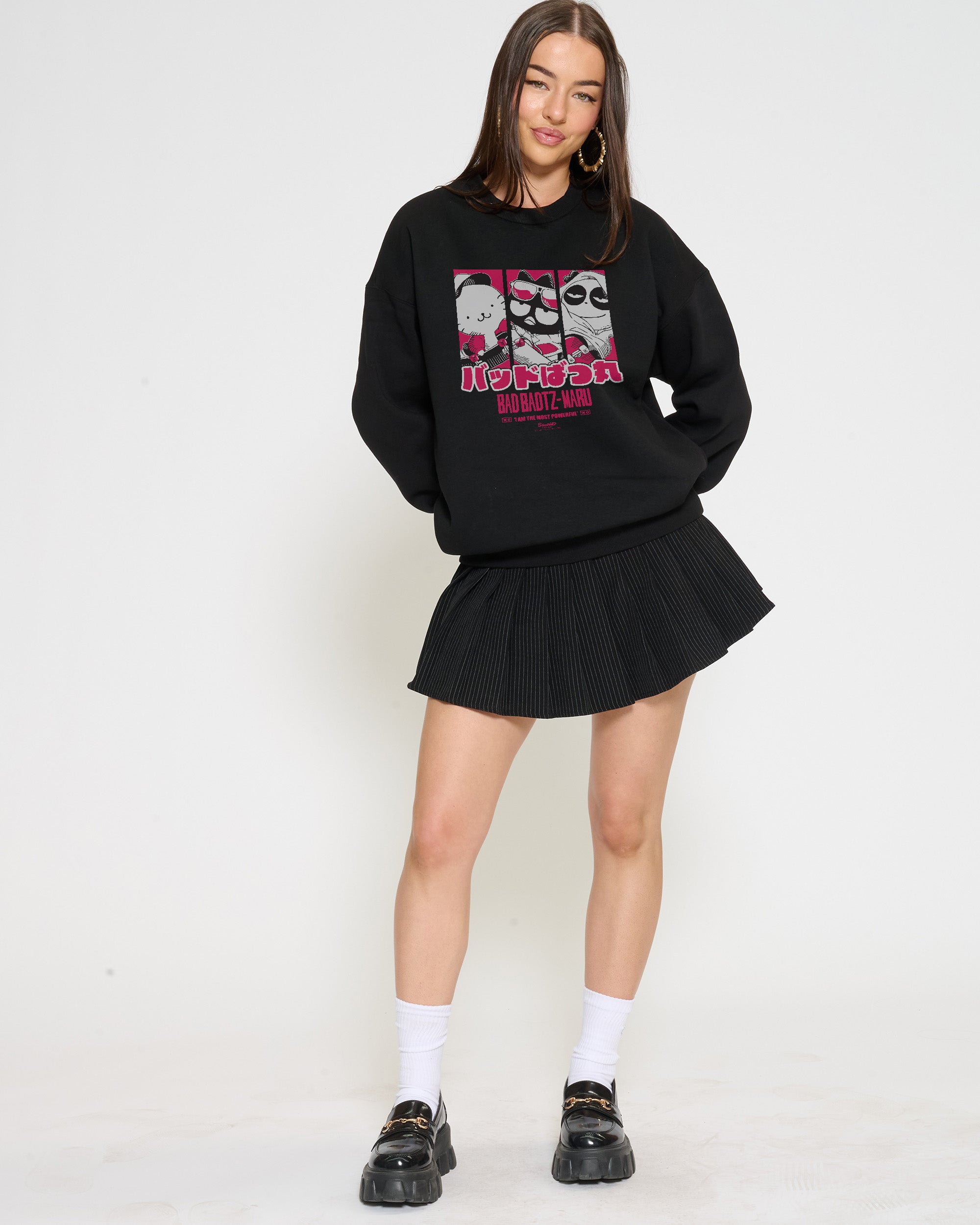 Bad Badtz-Maru Skate Sweatshirt Official Hello Kitty and Friends collab Threadheads