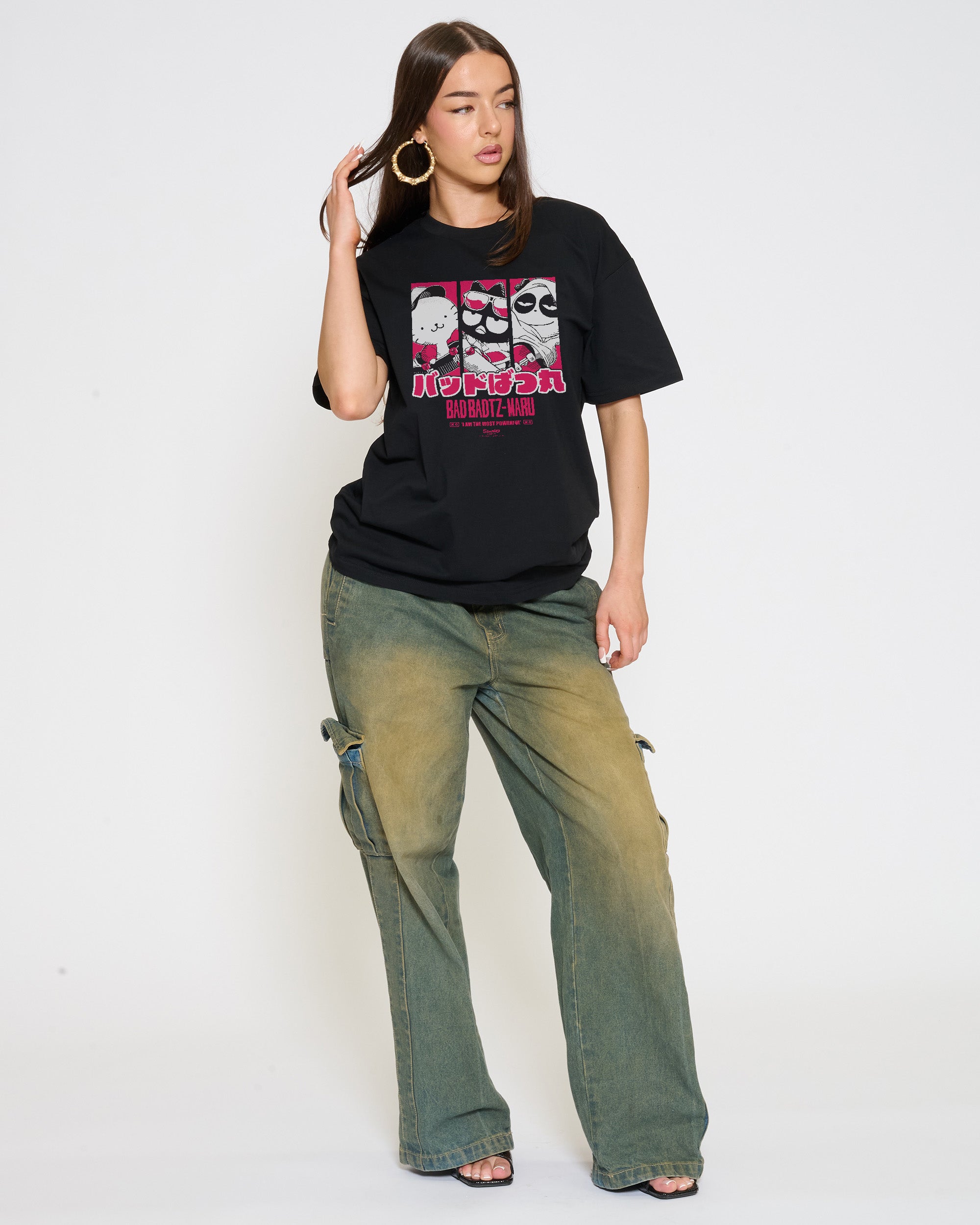 Bad Badtz-Maru Skate T-Shirt Official Hello Kitty and Friends collab Threadheads