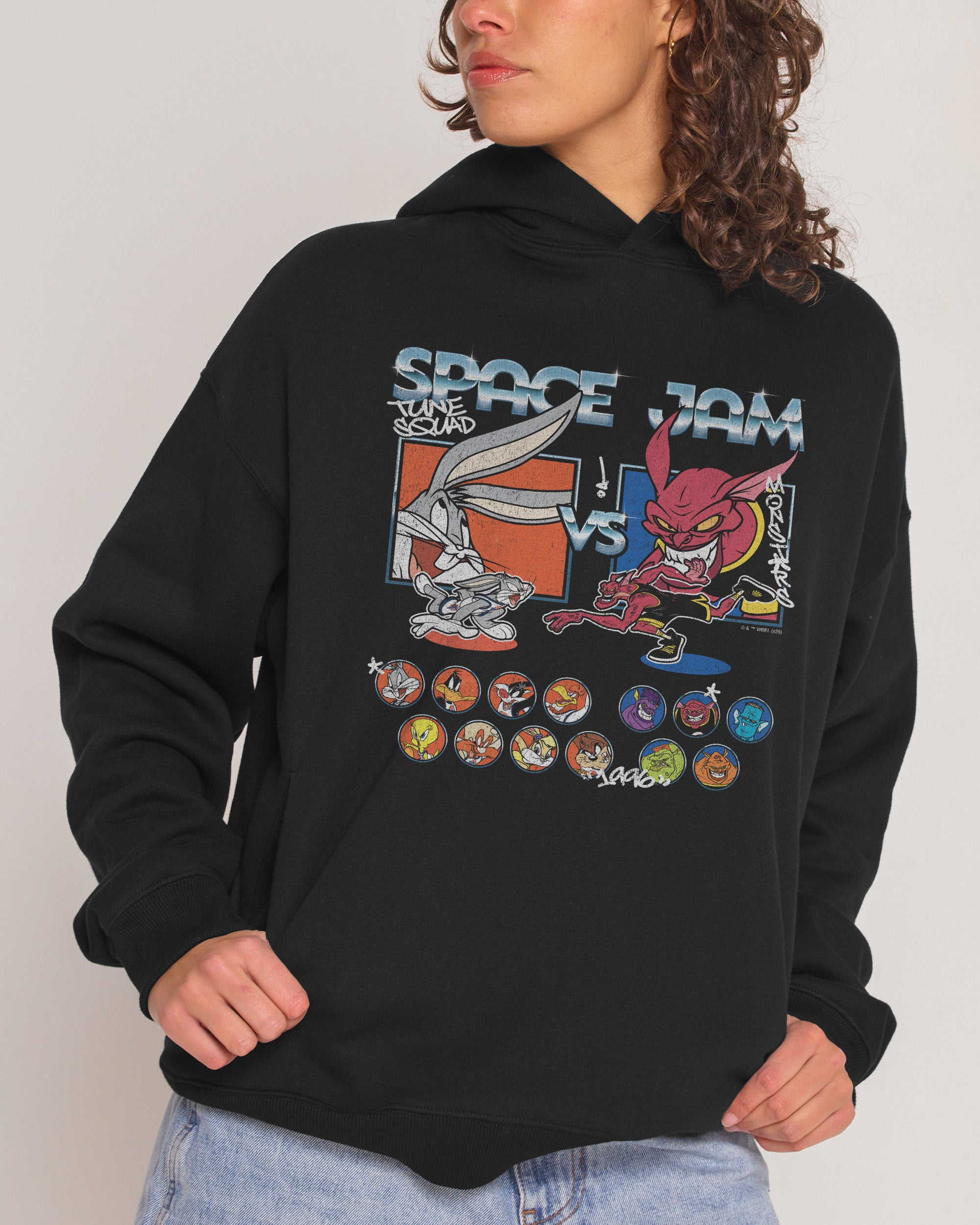 Tune Squad v Monsters Black Hoodie