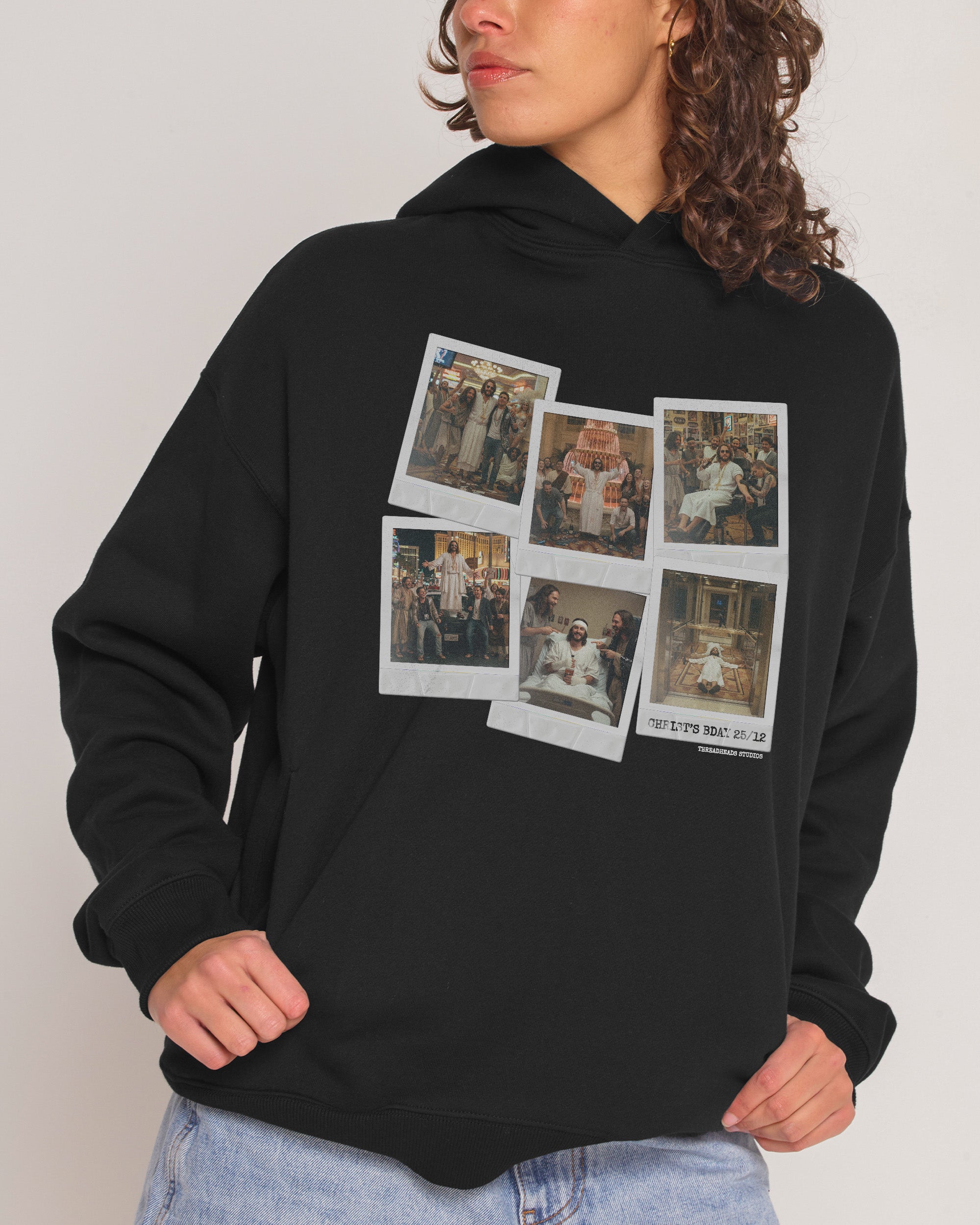 Christ's Bday Bender Black Hoodie