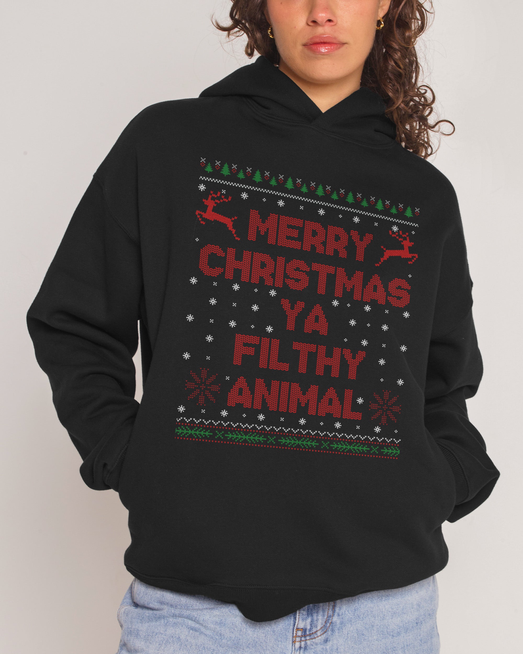 Merry Christmas Ya Filthy Animals Hoodie